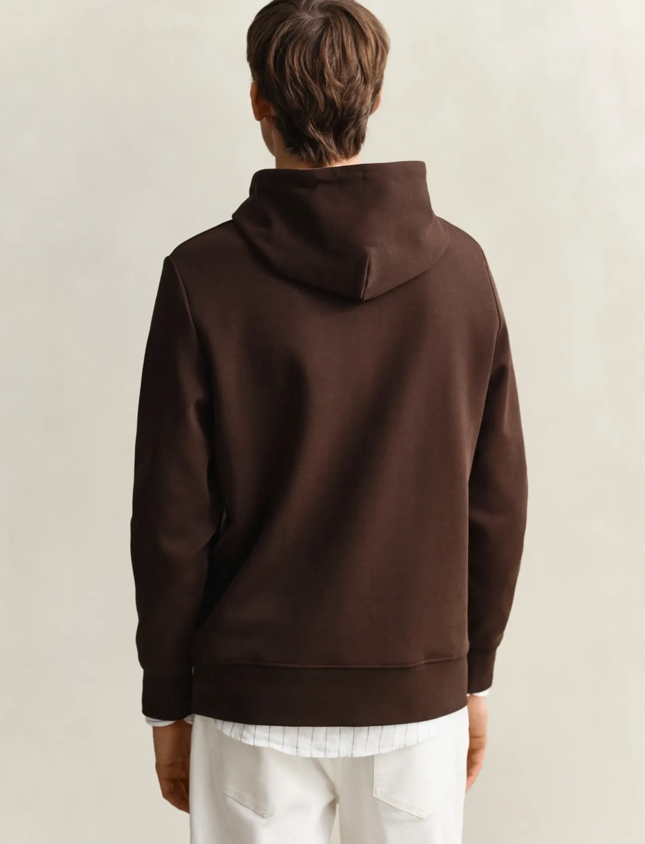 Gant - INTERLOCK HOODIE - hoodies - mahogany brown - 2