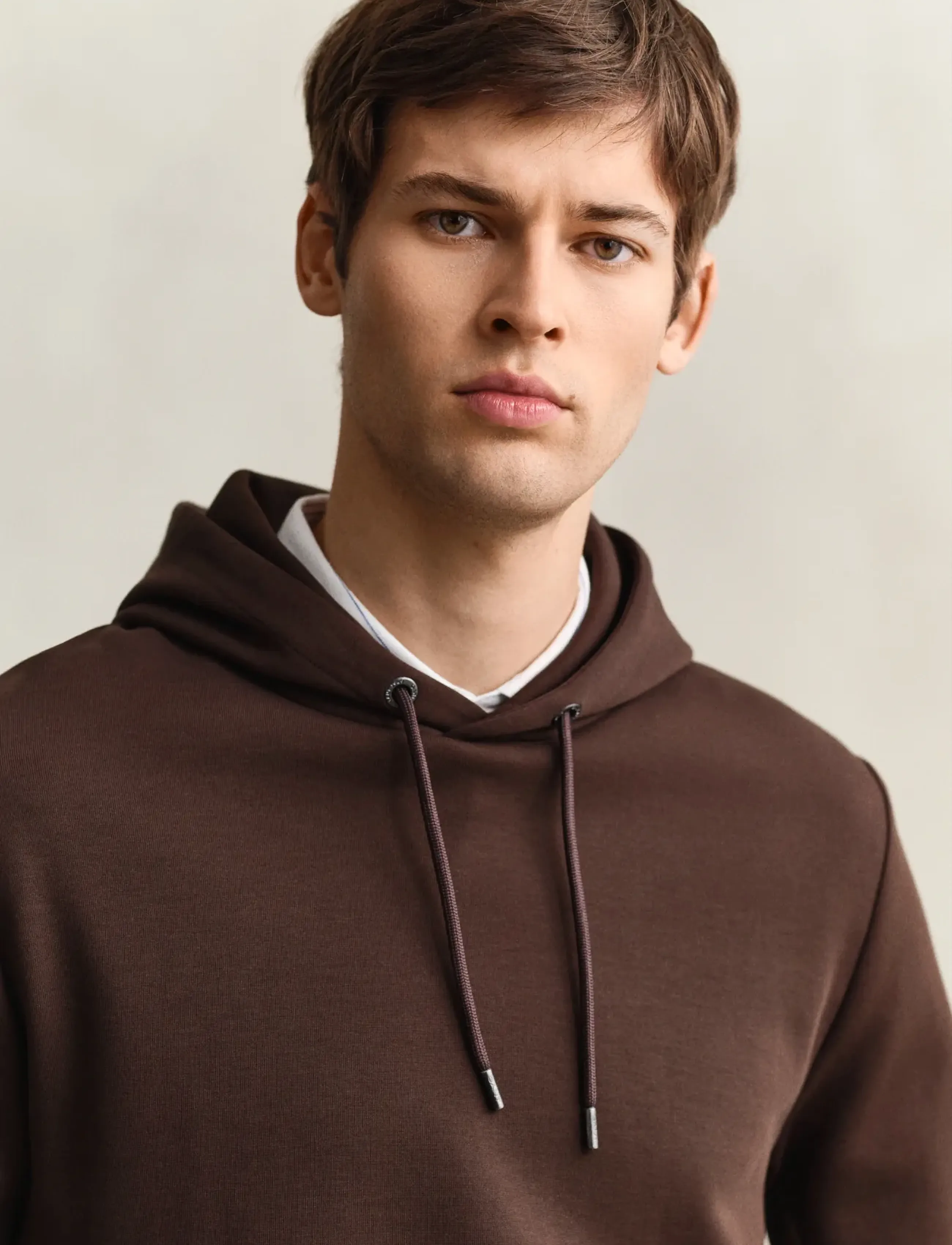 Gant - INTERLOCK HOODIE - hoodies - mahogany brown - 3