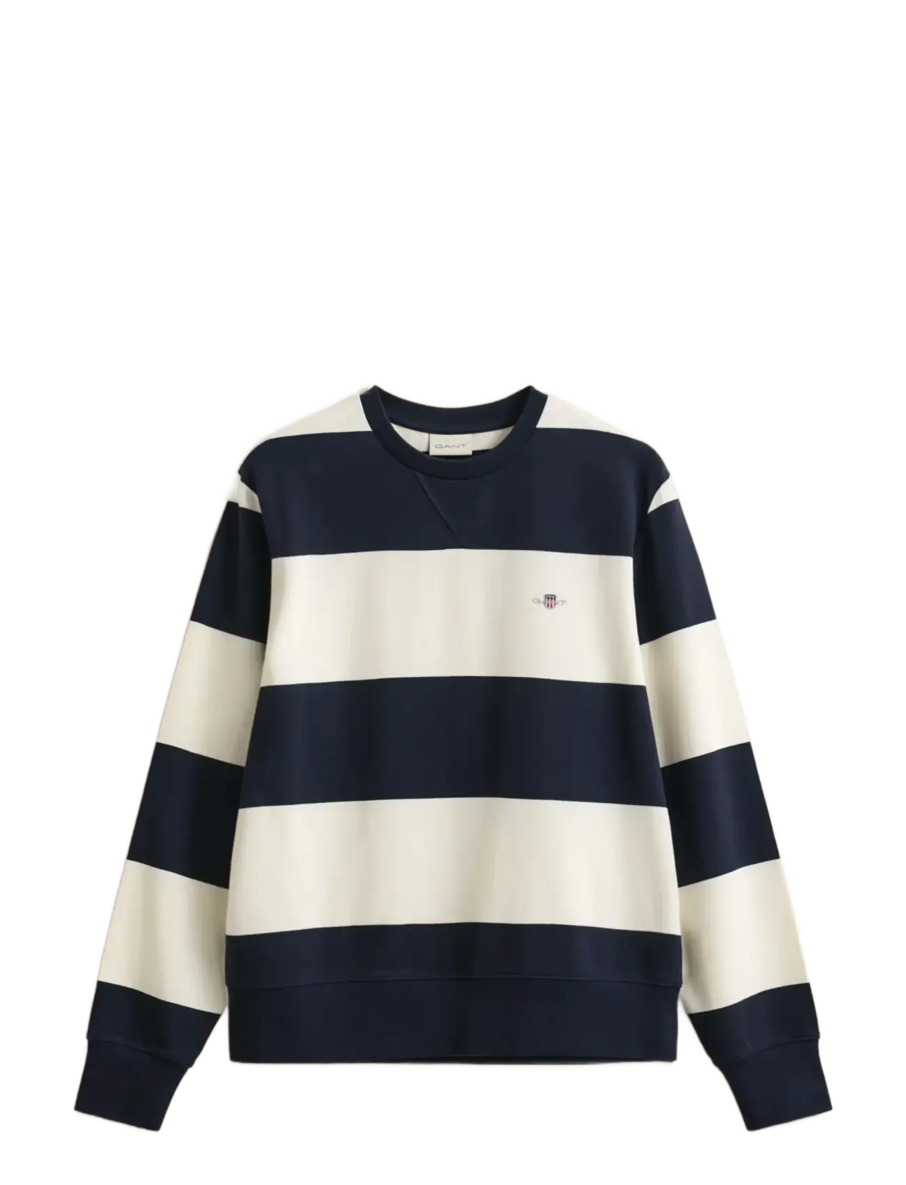 Gant STRIPED C-NECK - Sweatshirts & hættetrøjer - EVENING BLUE / navy