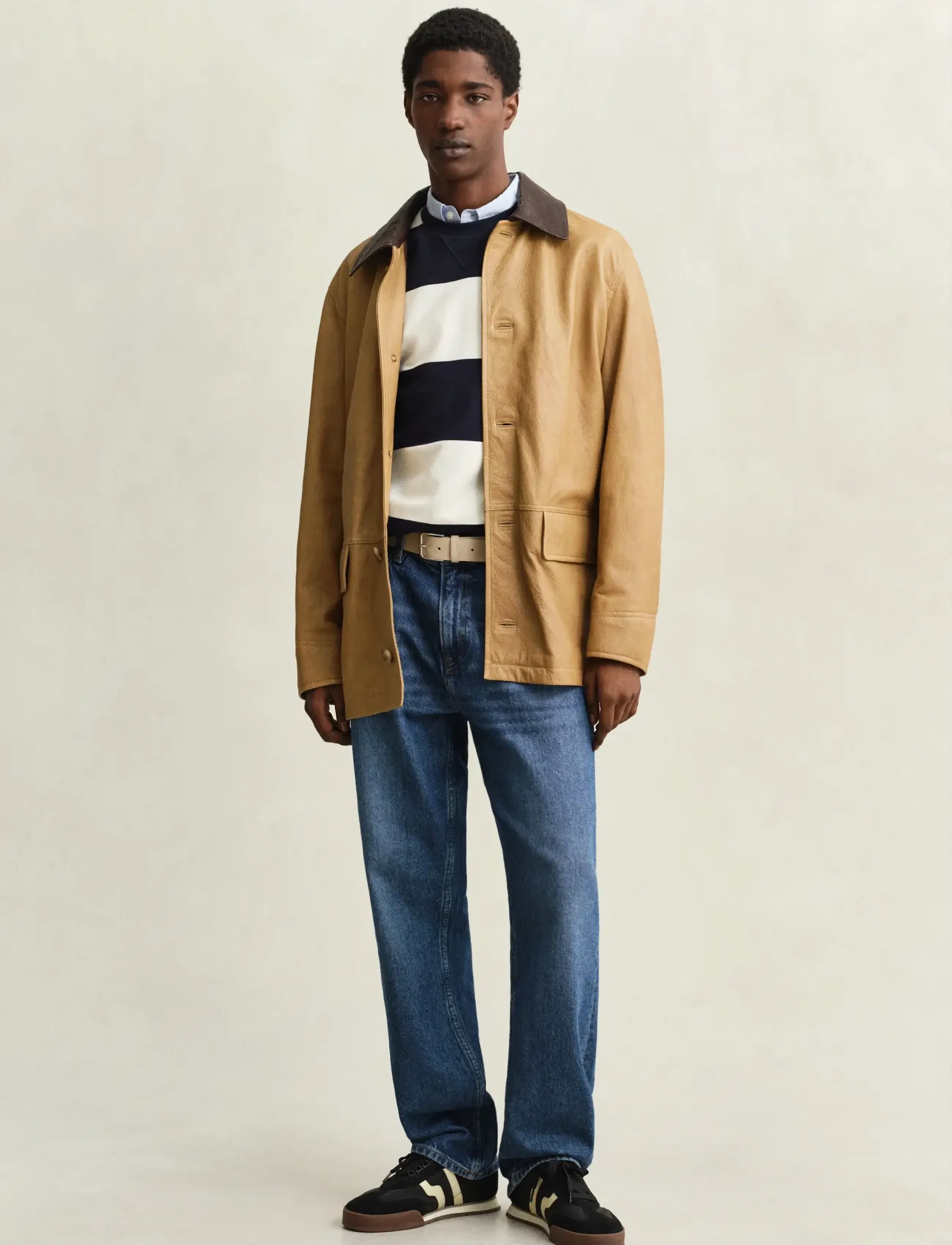 Gant - STRIPED C-NECK - shoppa efter tillfälle - evening blue - 4