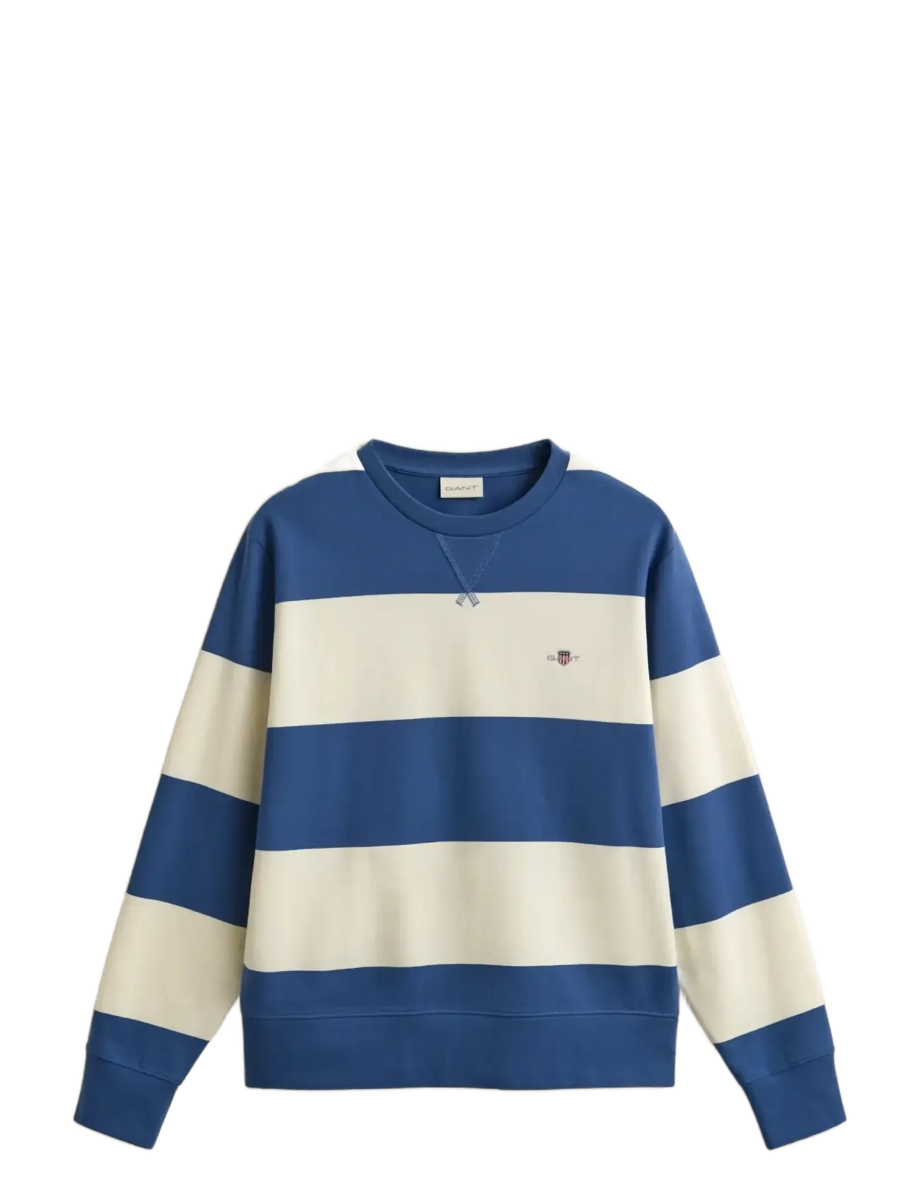 STRIPED C-NECK - VINTAGE BLUE