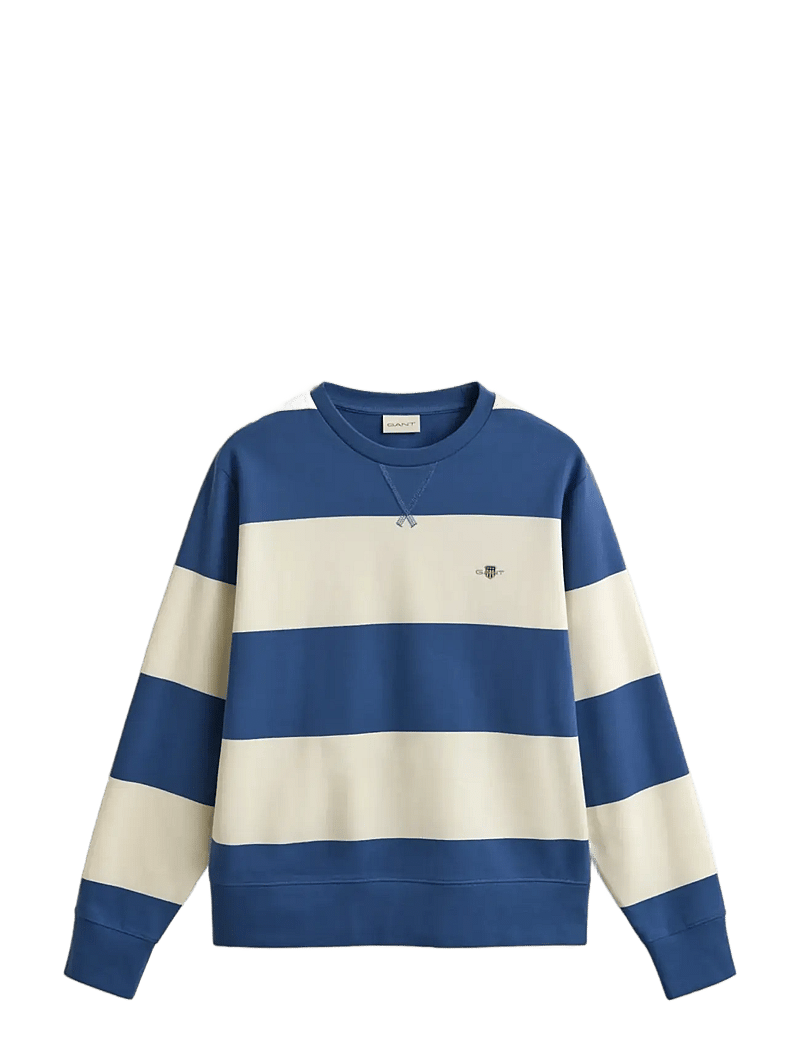 GANT - STRIPED C-NECK - shoppa efter tillfälle - vintage blue - 1