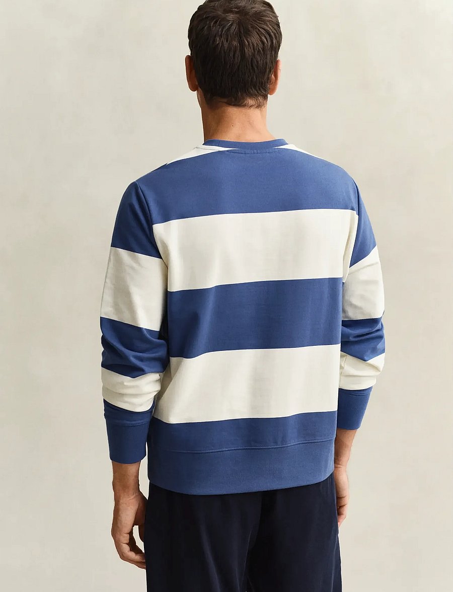 Gant - STRIPED C-NECK - dressipluusid - vintage blue - 3