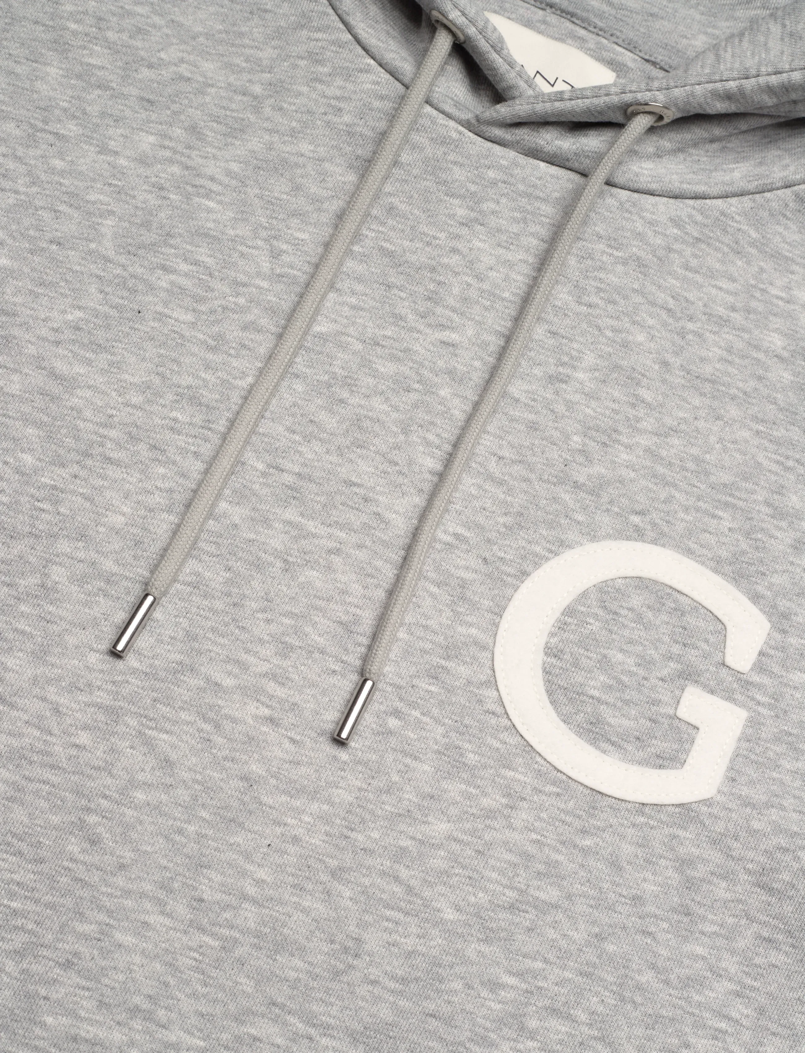 Gant - G BADGE HOODIE - sweats à capuche - grey melange - 5