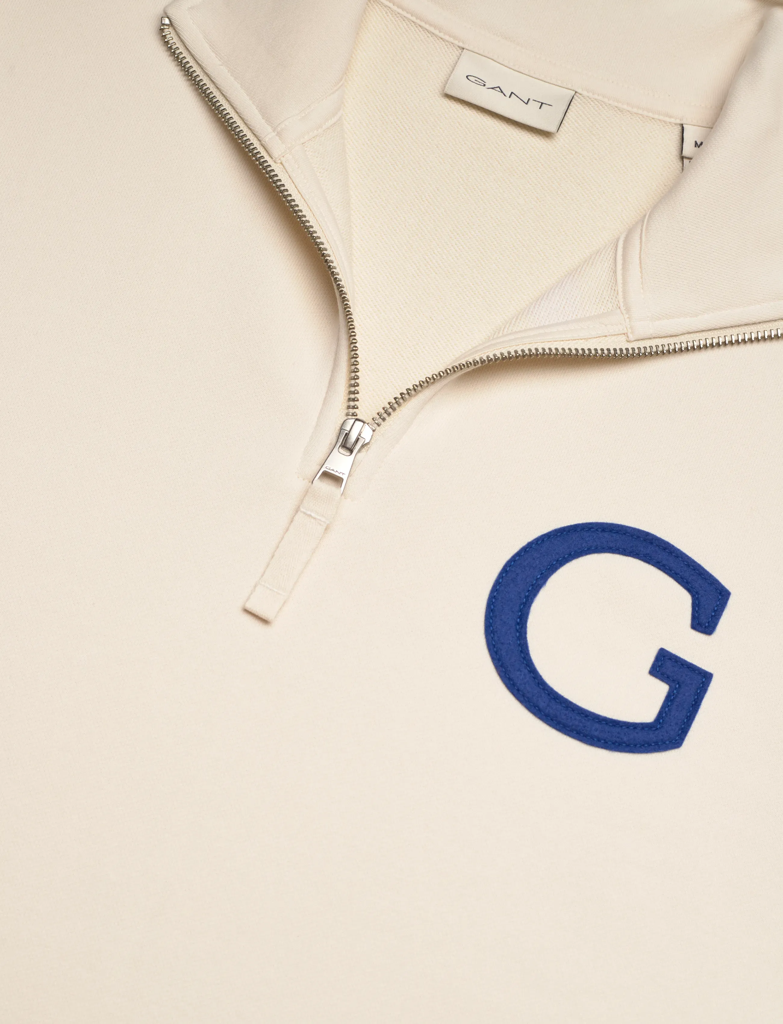 Gant - G BADGE HALF ZIP - shoppa efter tillfälle - cream - 5