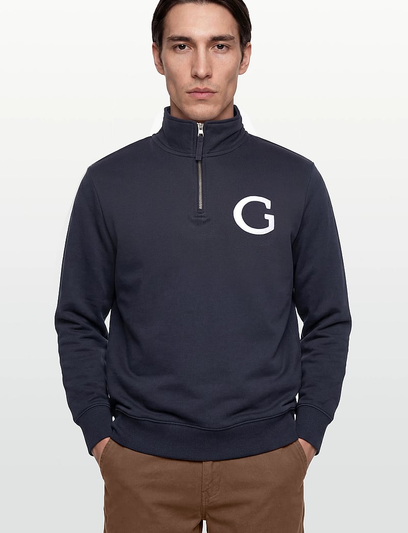 Gant - G BADGE HALF ZIP - shop efter anledning - evening blue - 3