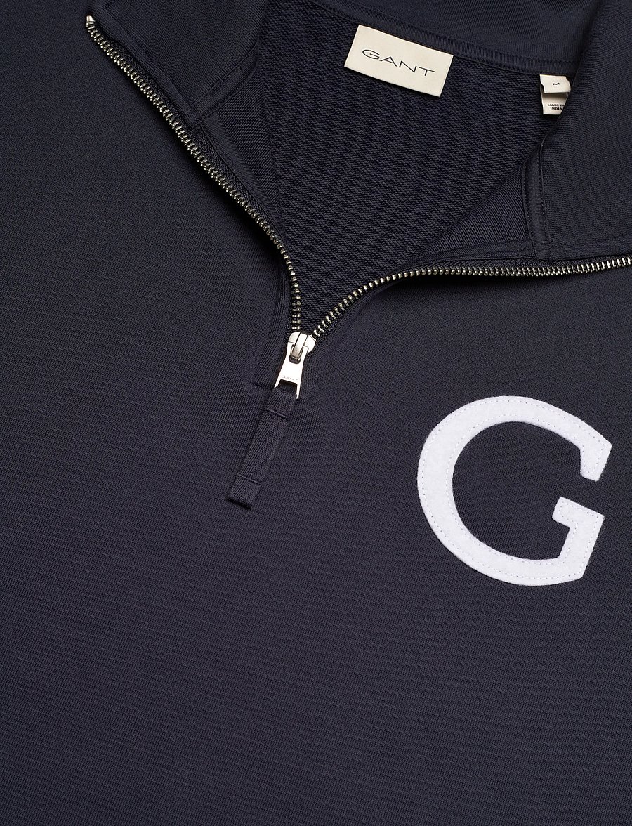 Gant - G BADGE HALF ZIP - shoppa efter tillfälle - evening blue - 5