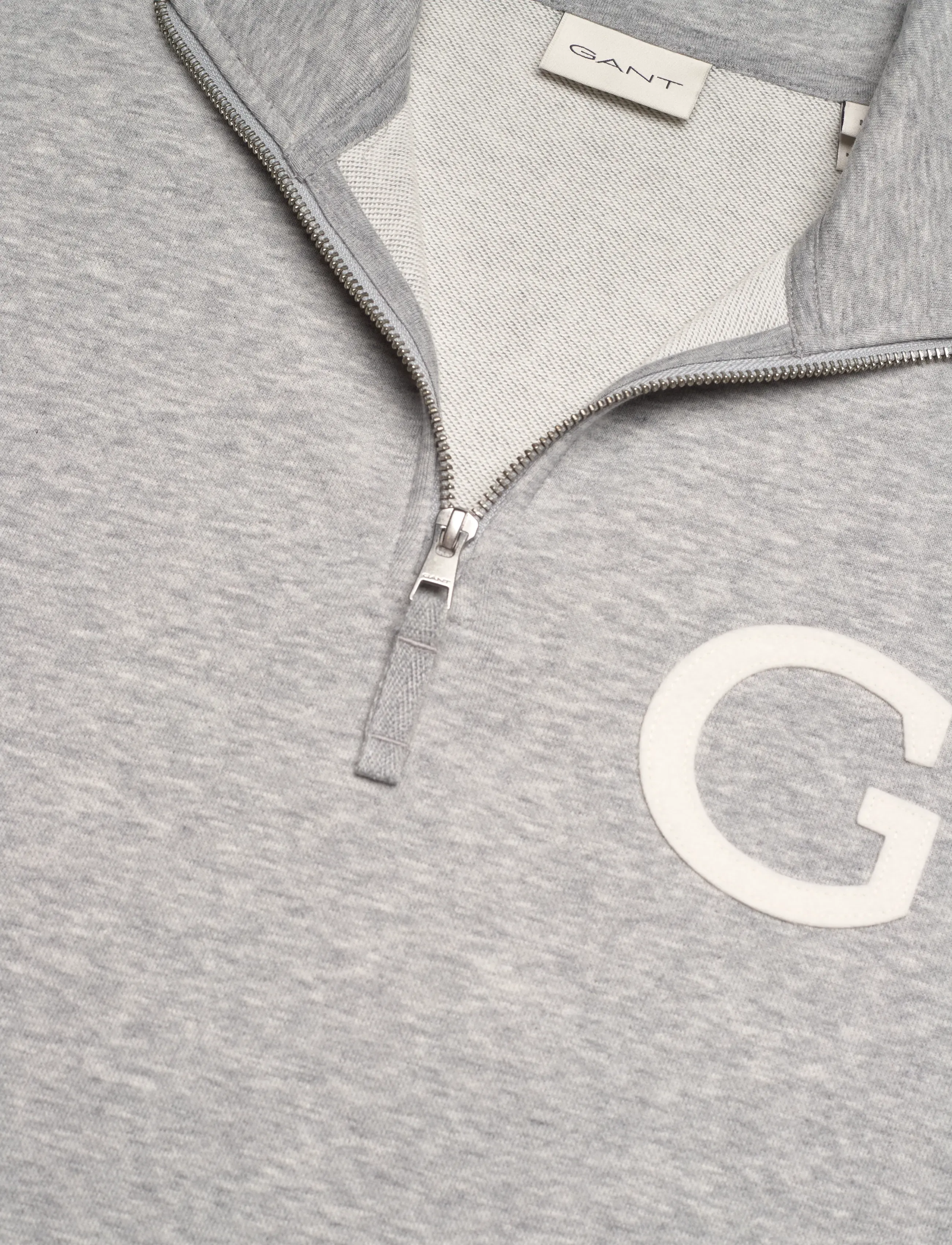 Gant - G BADGE HALF ZIP - shop etter anledning - grey melange - 5