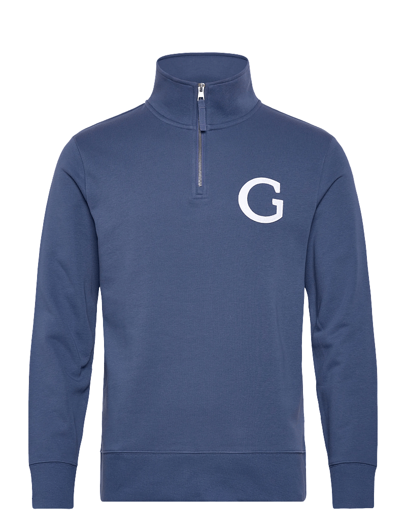 Gant - G BADGE HALF ZIP - shop efter anledning - vintage blue - 1