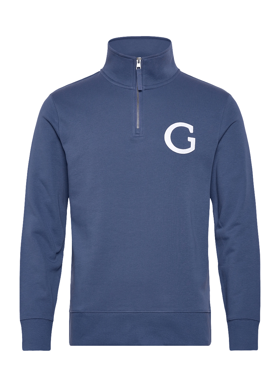 Gant - G BADGE HALF ZIP - shoppa efter tillfälle - vintage blue - 1