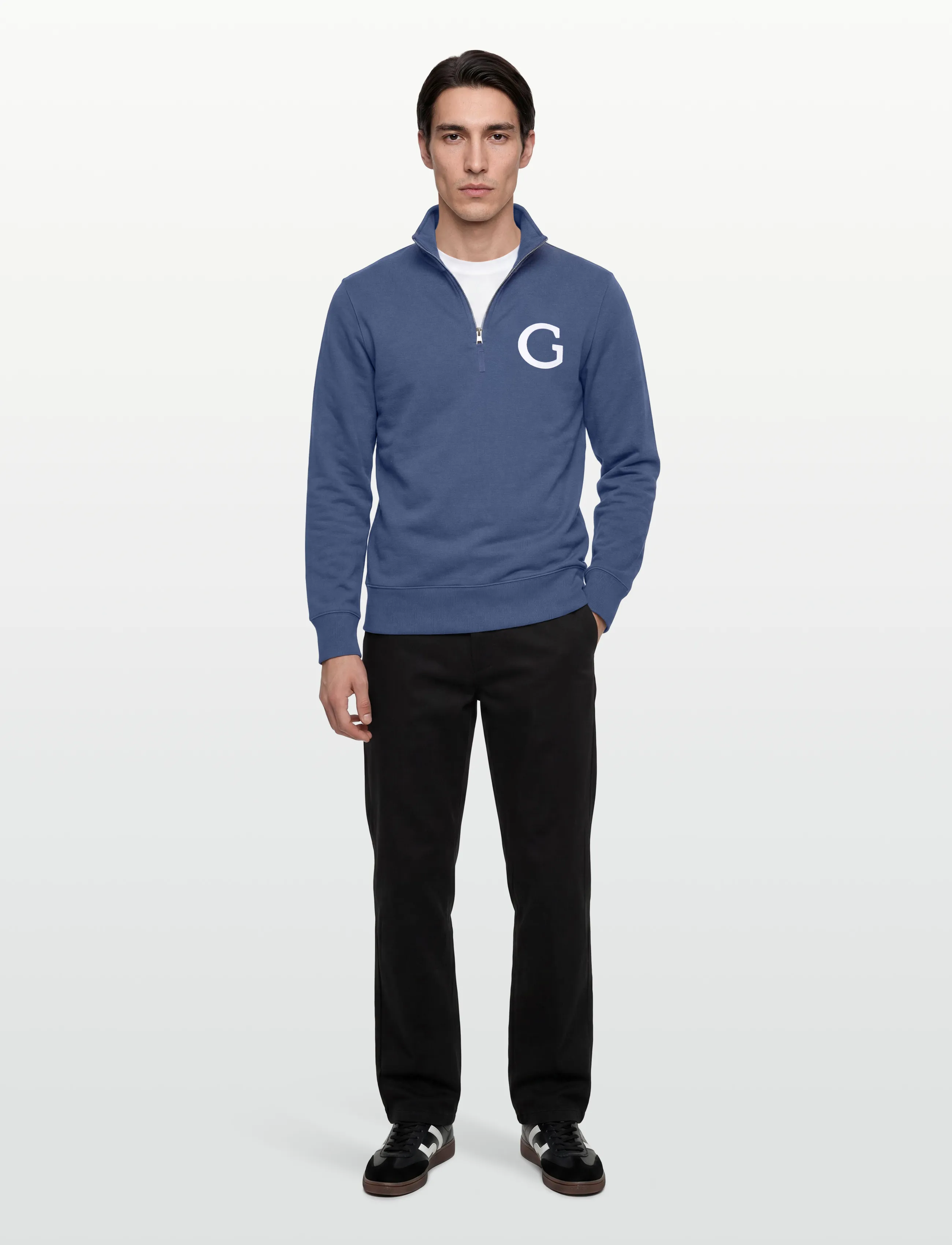Gant G BADGE HALF ZIP - Gant - VINTAGE BLUE / blue