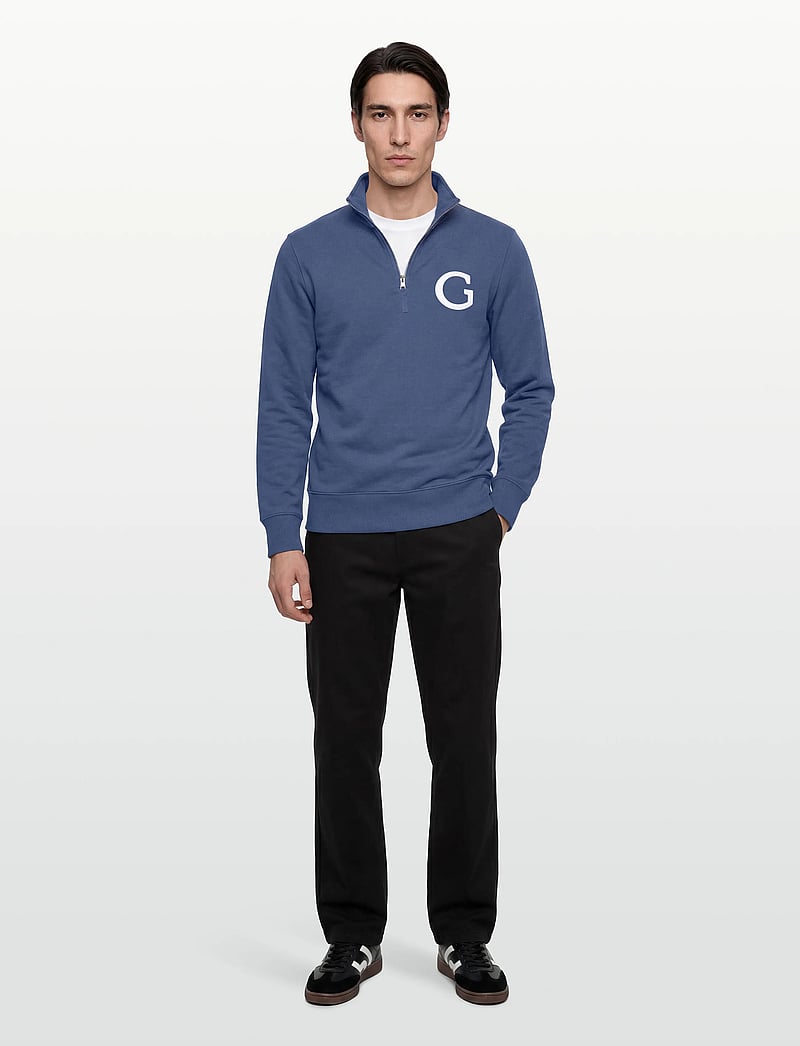 Gant - G BADGE HALF ZIP - shop efter anledning - vintage blue - 0