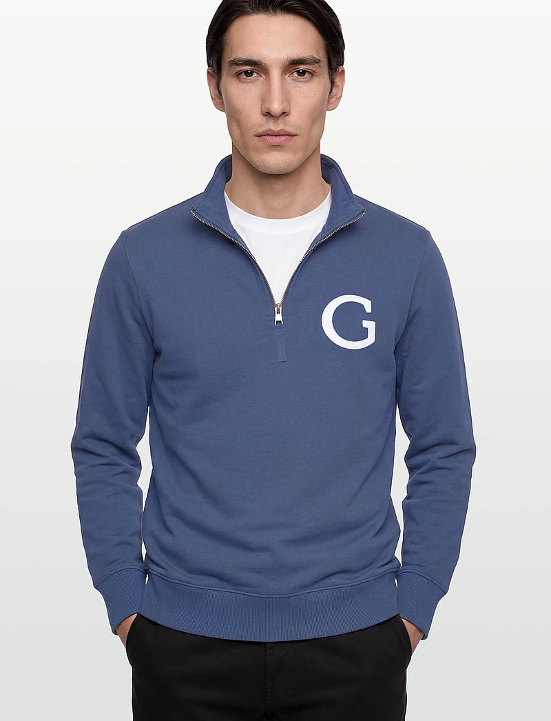 Gant - G BADGE HALF ZIP - shop efter anledning - vintage blue - 3