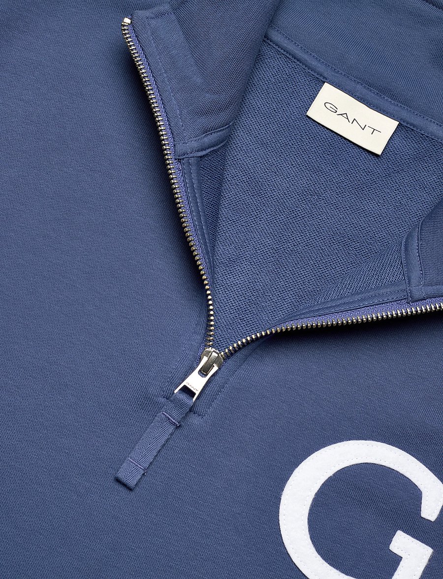 Gant - G BADGE HALF ZIP - shoppa efter tillfälle - vintage blue - 5
