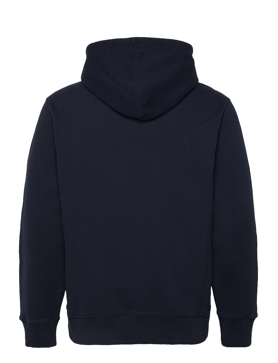 Gant - SMALL GRAPHIC HOODIE - hættetrøjer - evening blue - 2