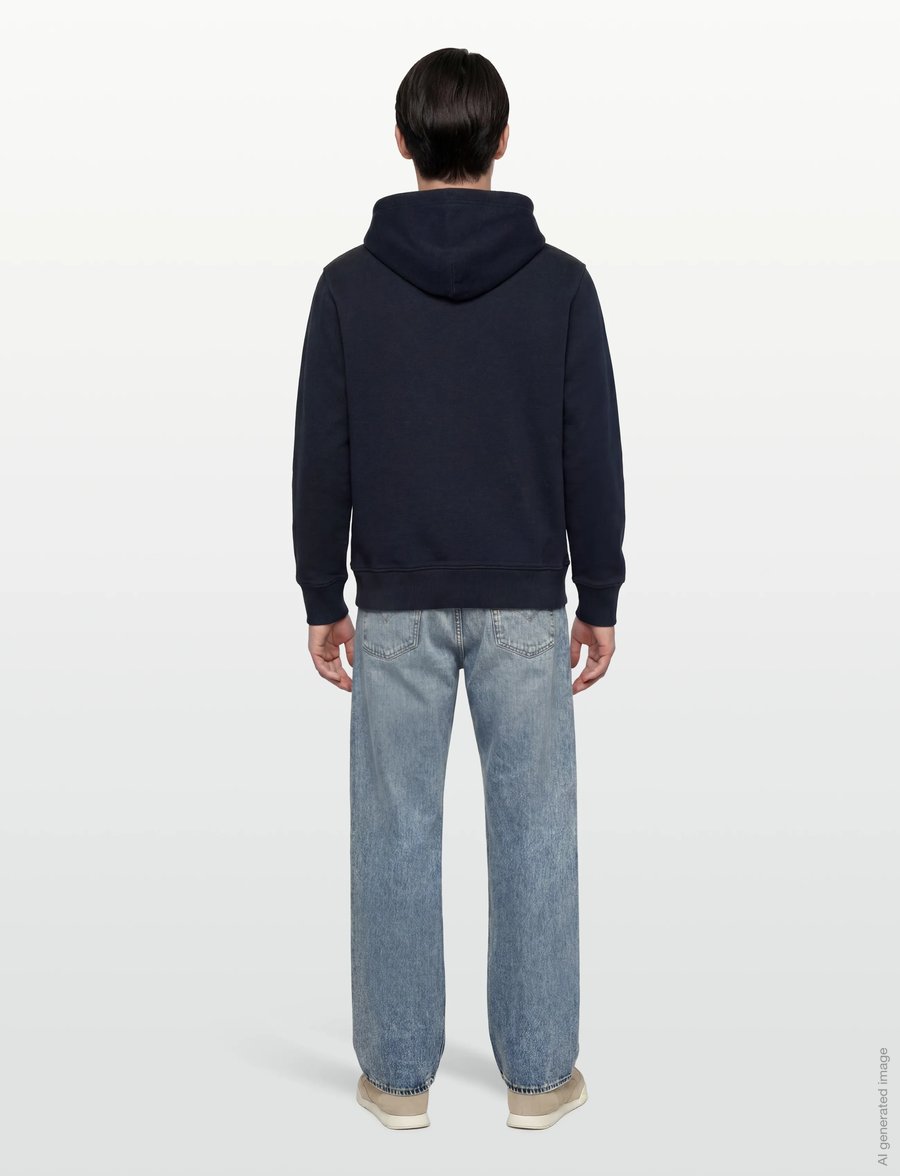 Gant - SMALL GRAPHIC HOODIE - hættetrøjer - evening blue - 4