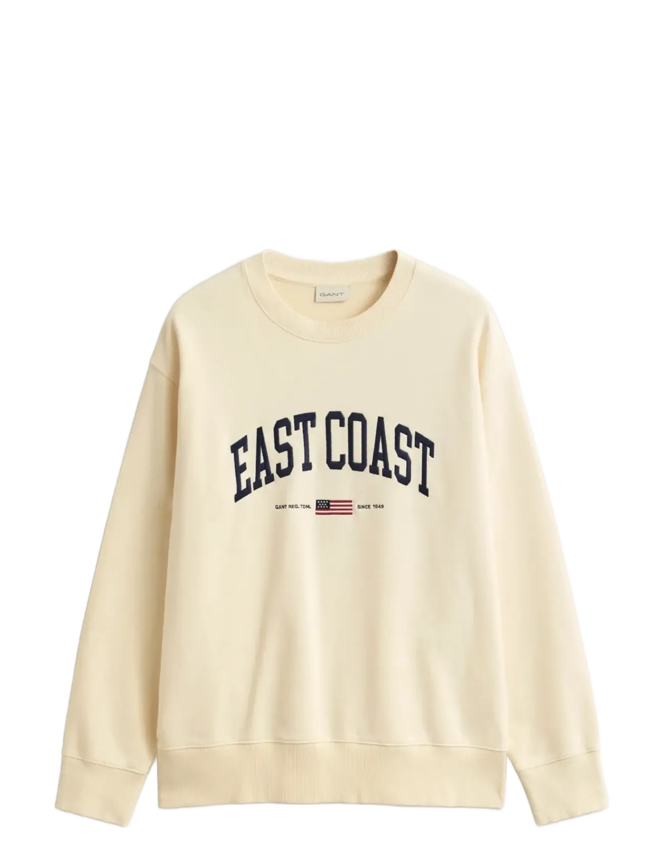 GANT Spray Graphic C-Neck Cream - XL - Herren
