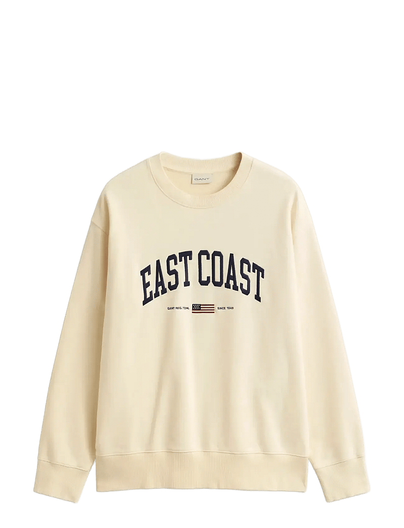 Gant - SPRAY GRAPHIC C-NECK - shop efter anledning - cream - 1