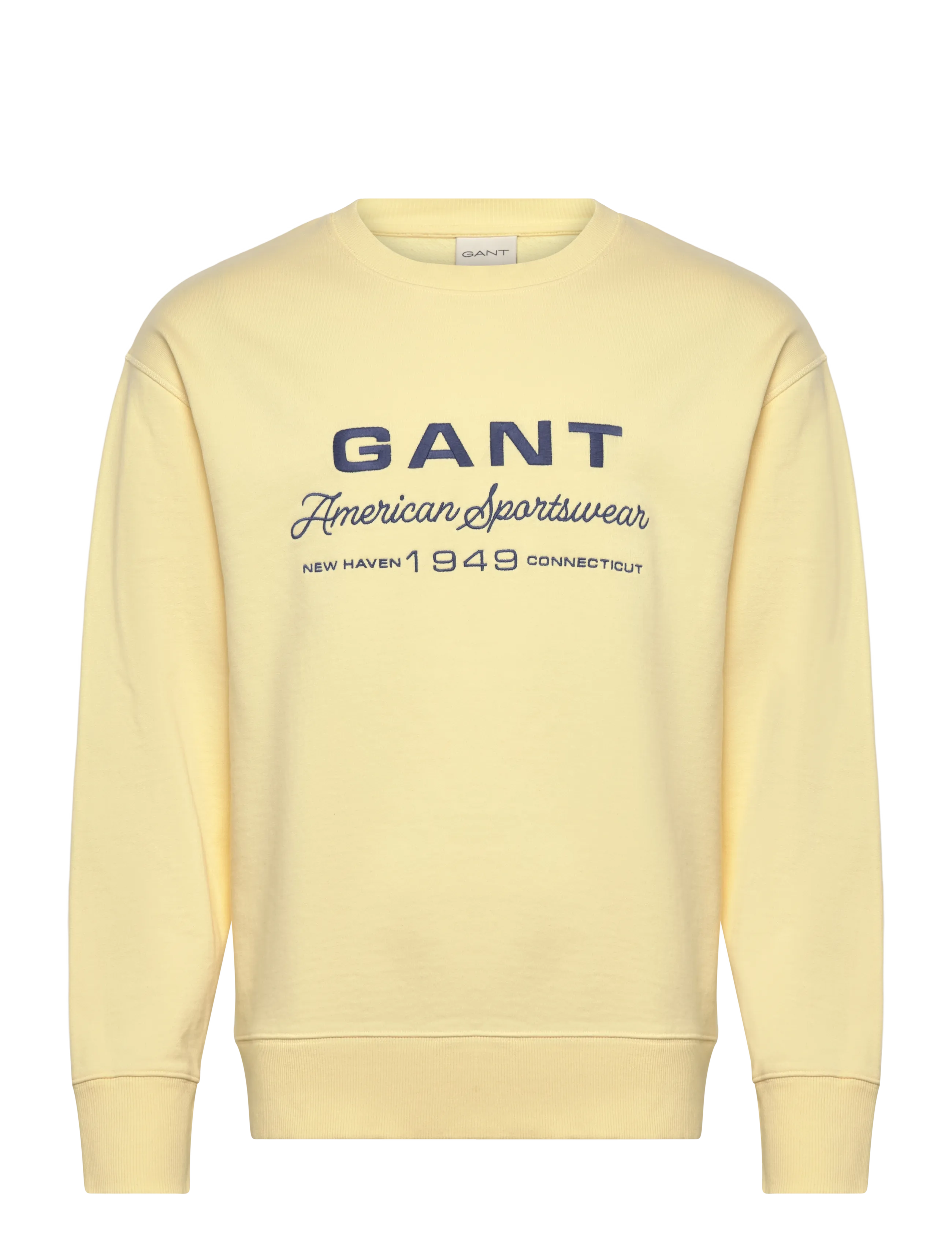 Gant - SPRAY GRAPHIC C-NECK - iepirkties noteiktam pasākumam - vanilla yellow - 1