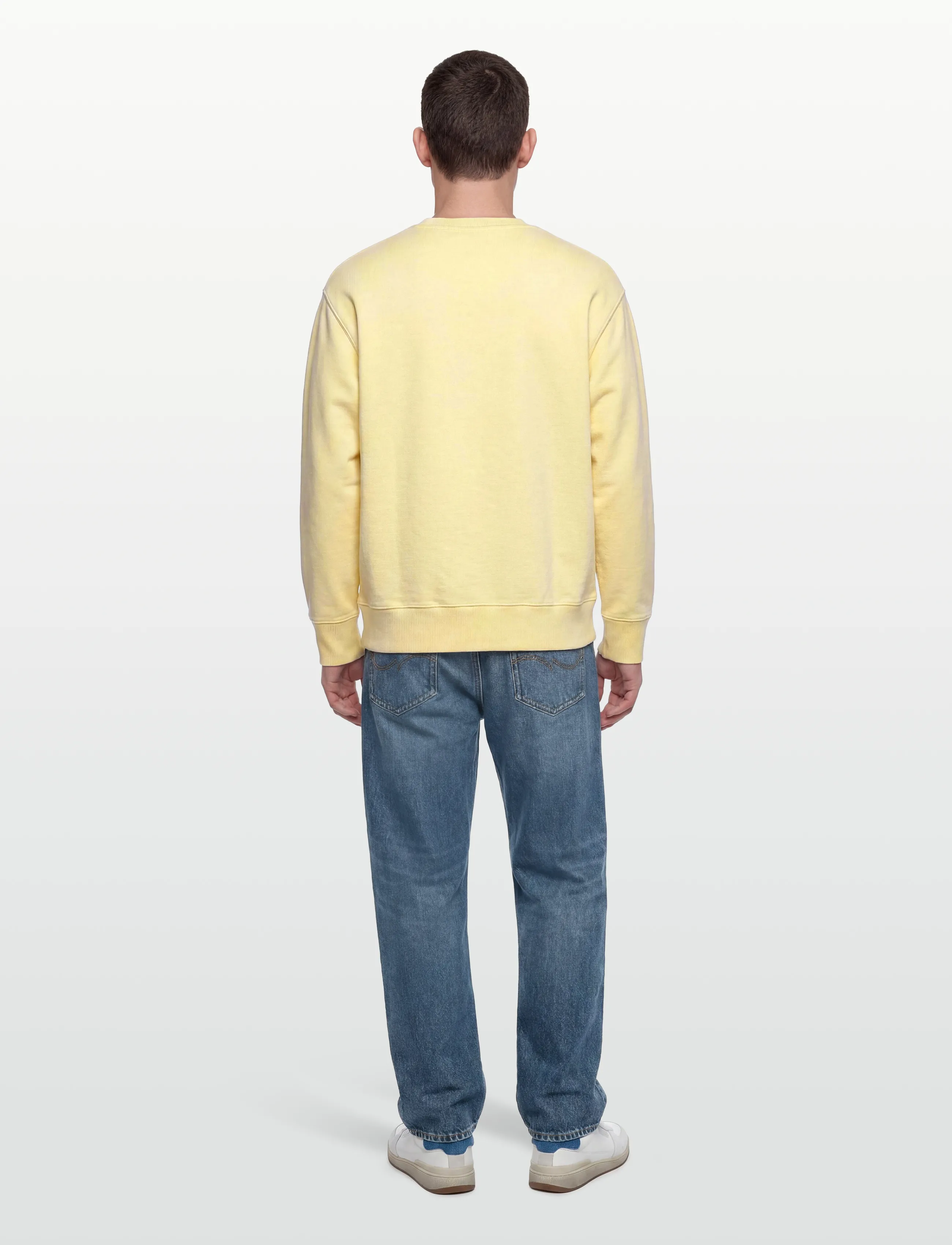 Gant - SPRAY GRAPHIC C-NECK - osta olukorra järgi - vanilla yellow - 4