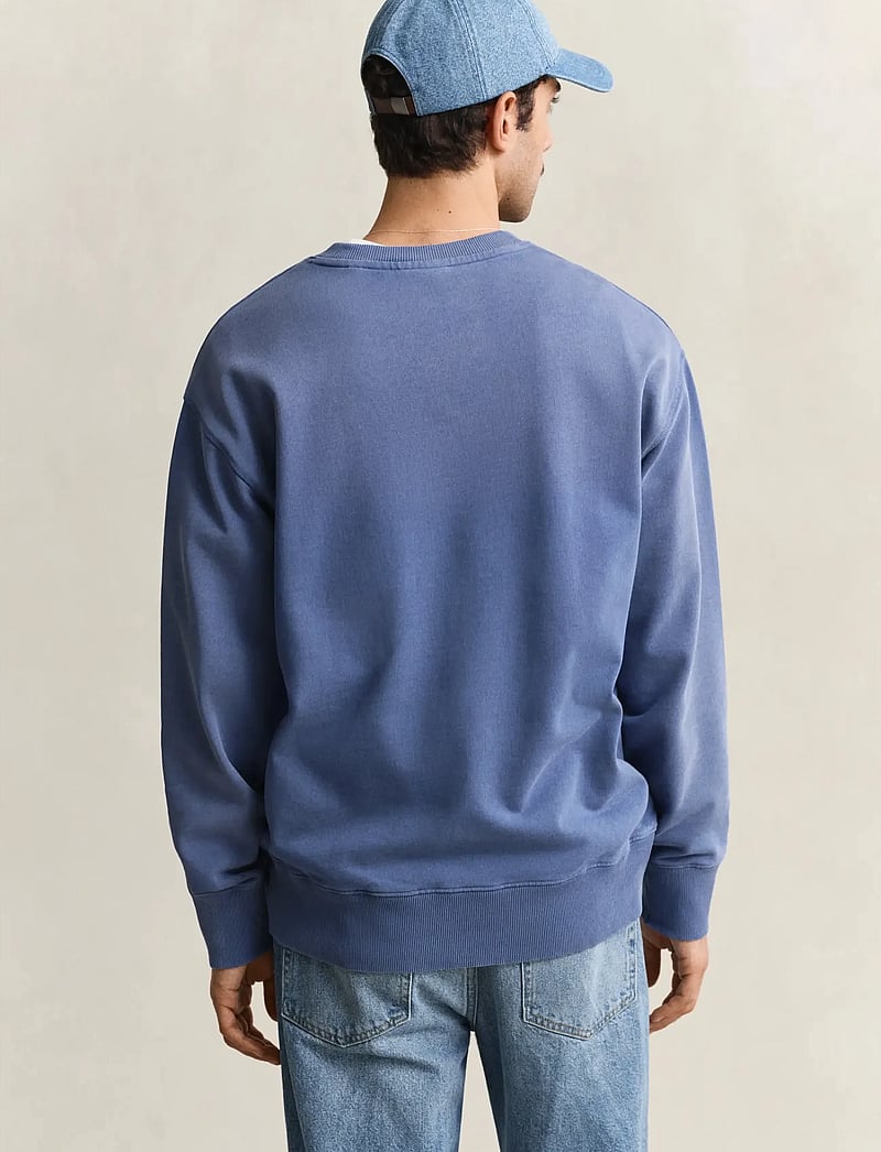 GANT - SPRAY GRAPHIC C-NECK - sweats - vintage blue - 2