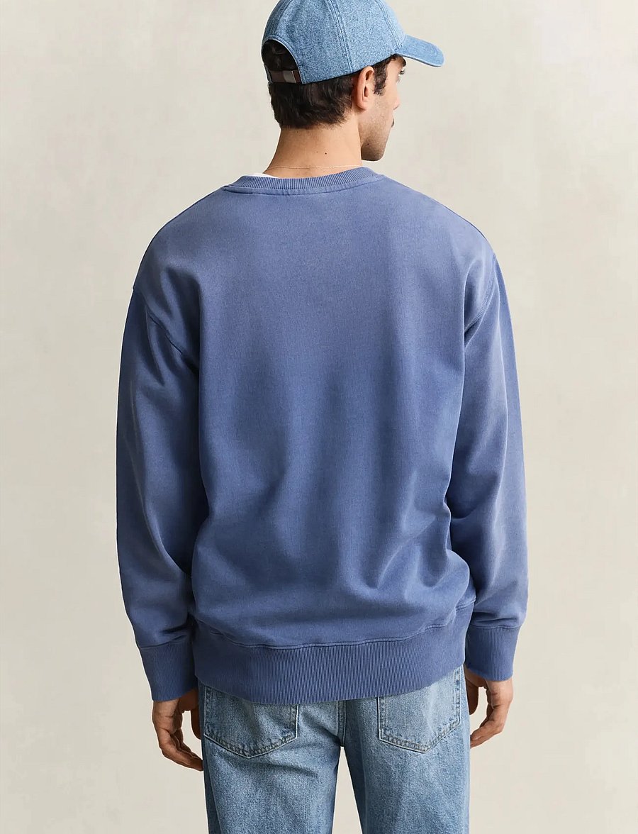 Gant - SPRAY GRAPHIC C-NECK - shop efter anledning - vintage blue - 2