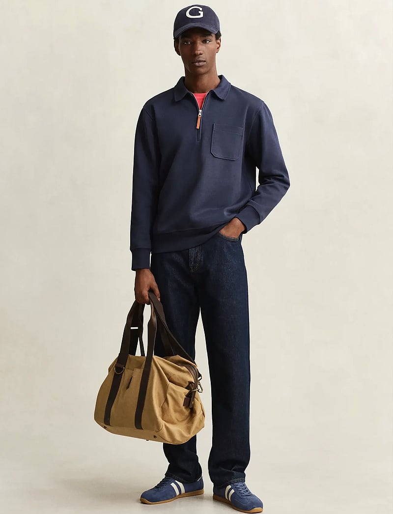 Gant - PONTE DI ROMA HALFZIP - halfzip strik - evening blue - 4