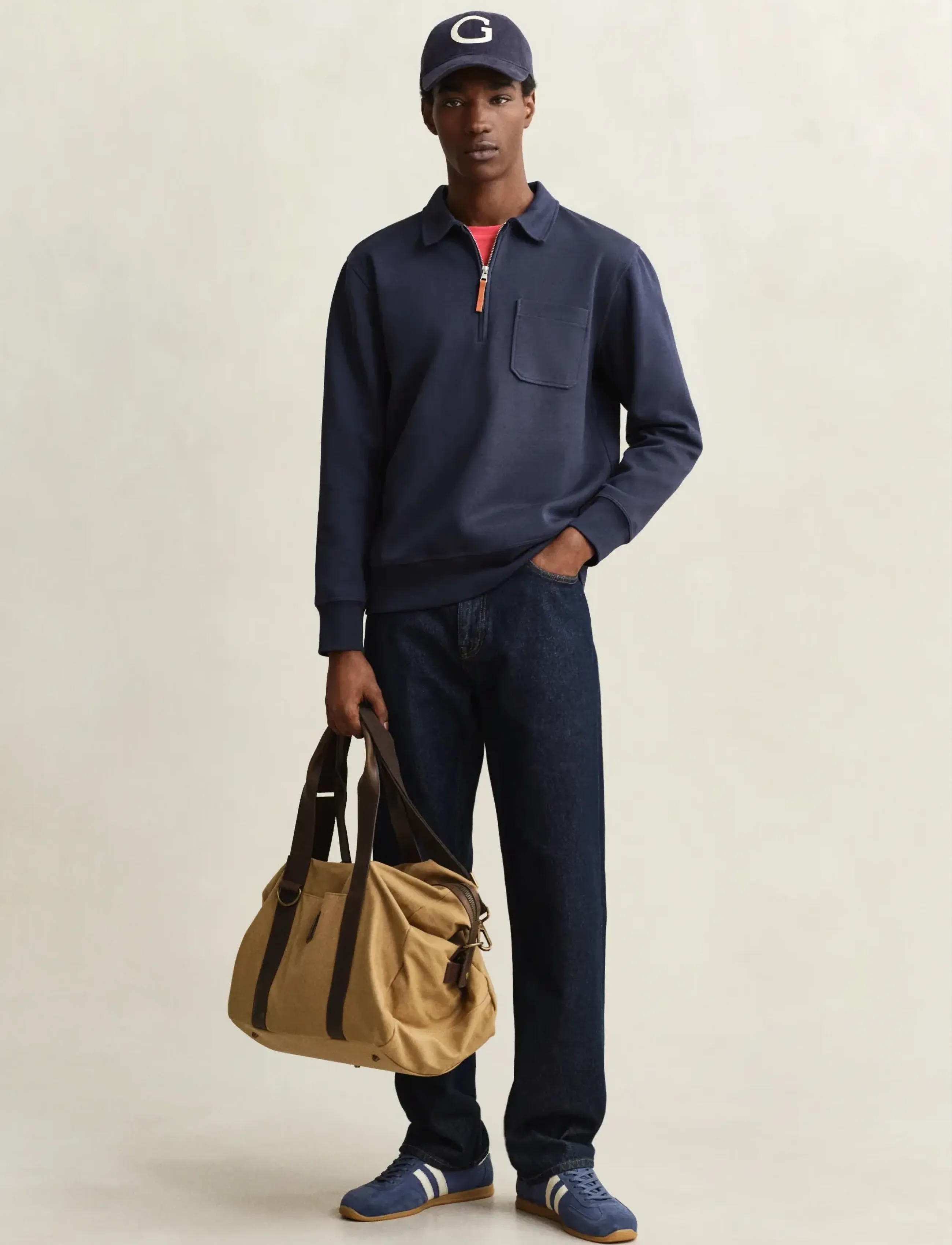 Gant - PONTE DI ROMA HALFZIP - tõmblukk-kaelusega džemprid - evening blue - 4