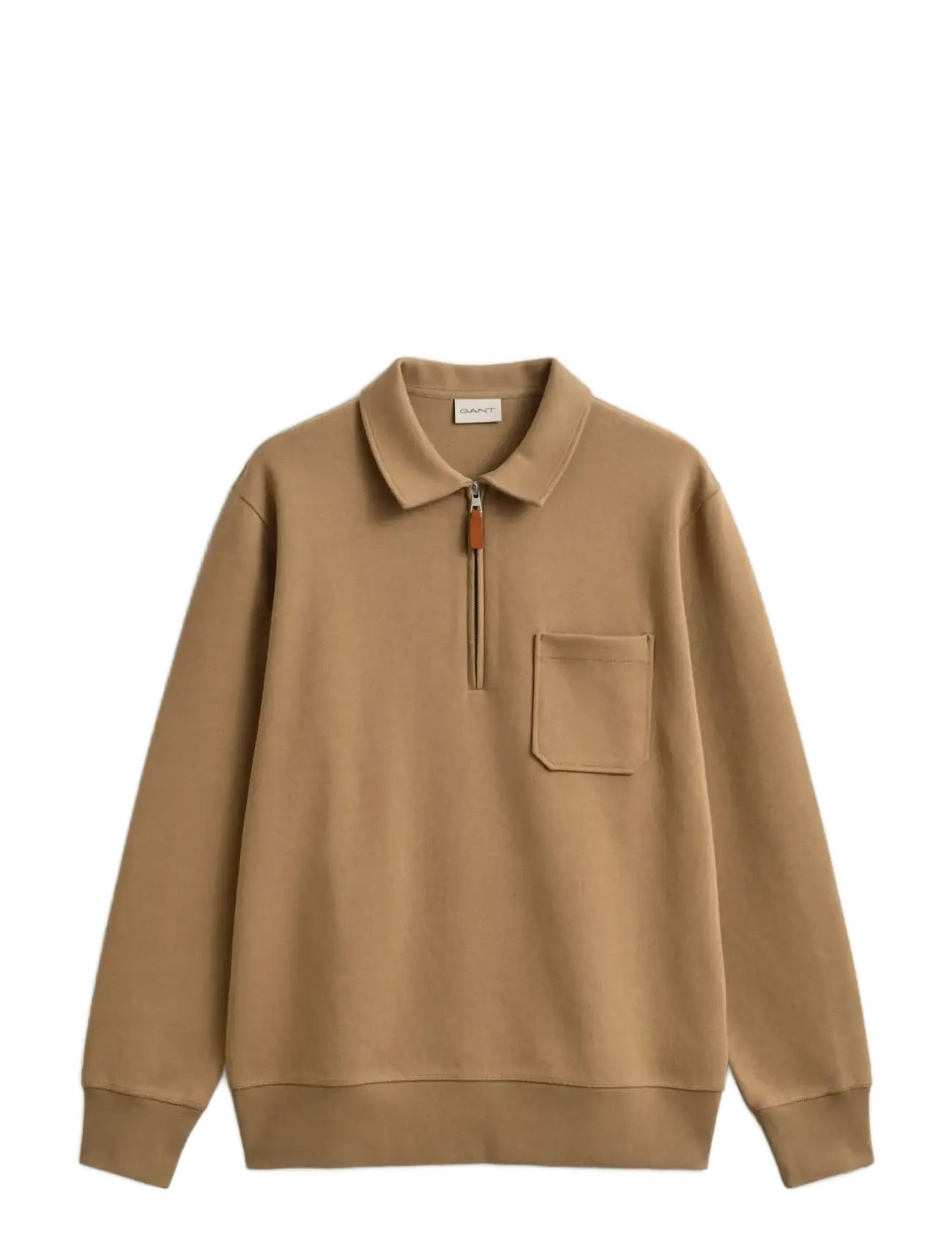 GANT PONTE DI ROMA HALFZIP - GANT - WARM KHAKI / brown