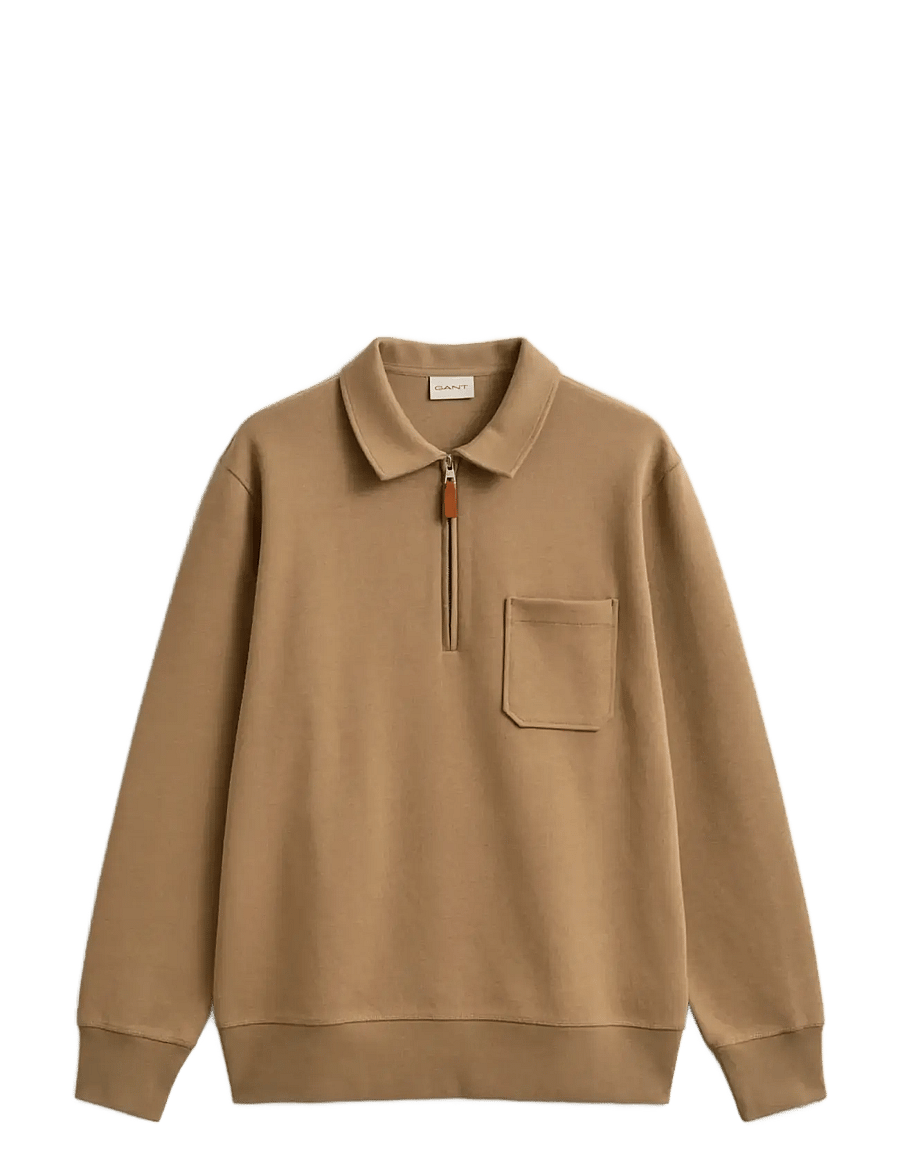 Gant - PONTE DI ROMA HALFZIP - half zip-tröjor - warm khaki - 0