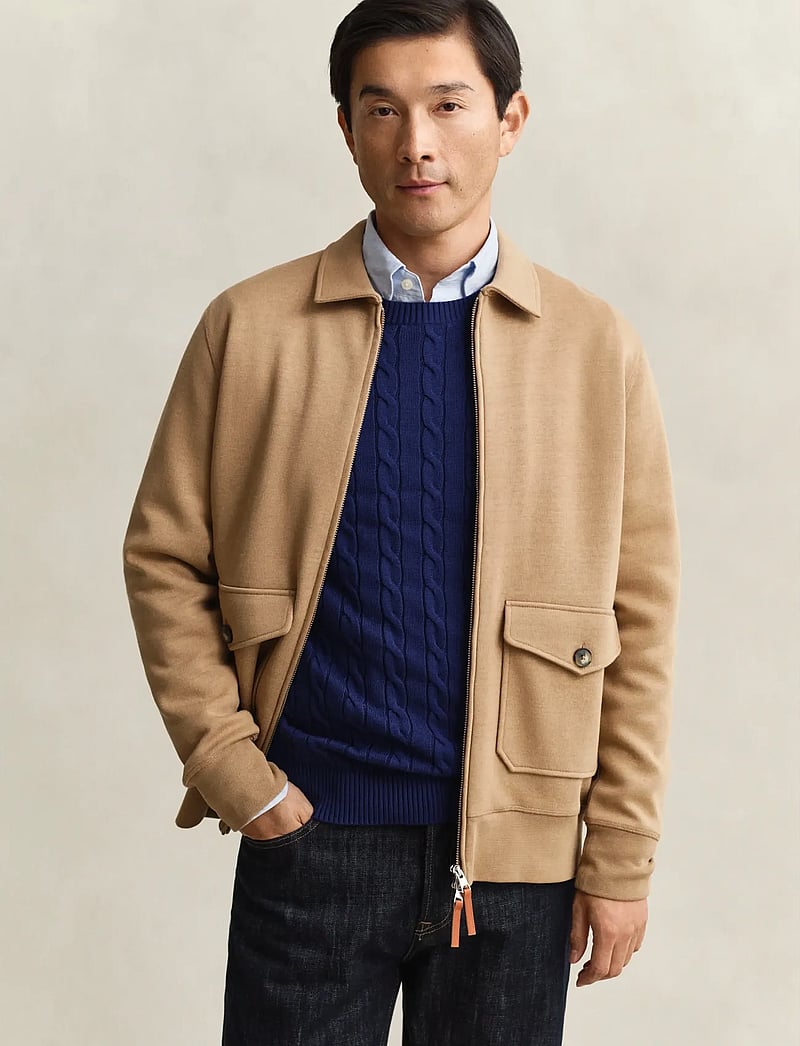 GANT - PONTE DI ROMA FZ - leichte jacken - warm khaki - 0