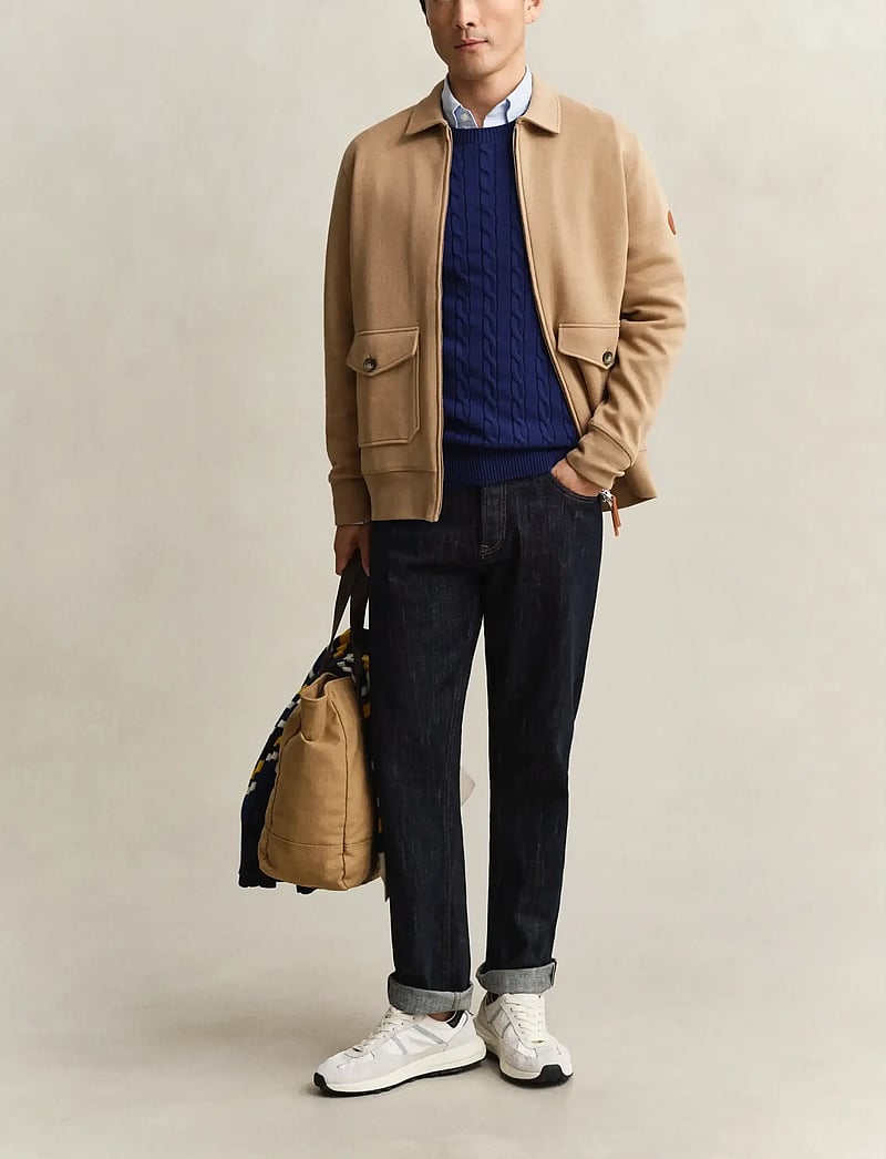 GANT - PONTE DI ROMA FZ - leichte jacken - warm khaki - 4