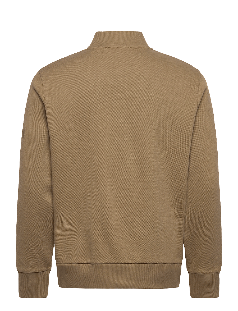 Gant - MERCERISED TEXTURE BOMBER - swetry - light taupe - 2