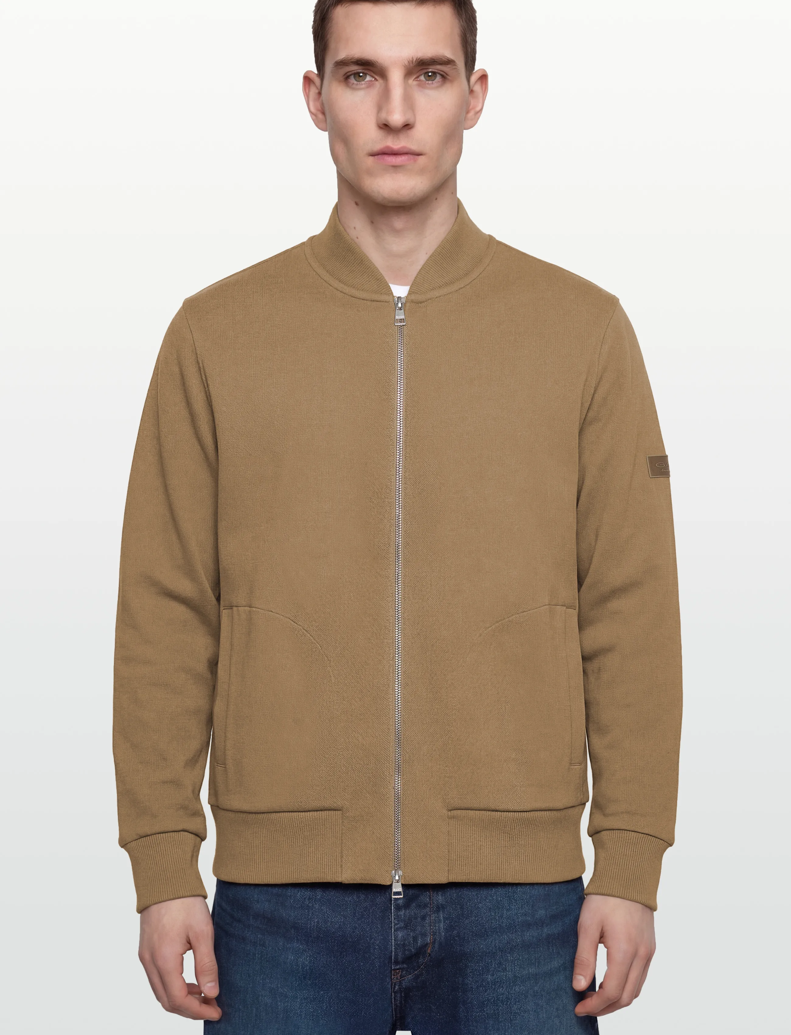 Gant - MERCERISED TEXTURE BOMBER - shop efter anledning - light taupe - 3