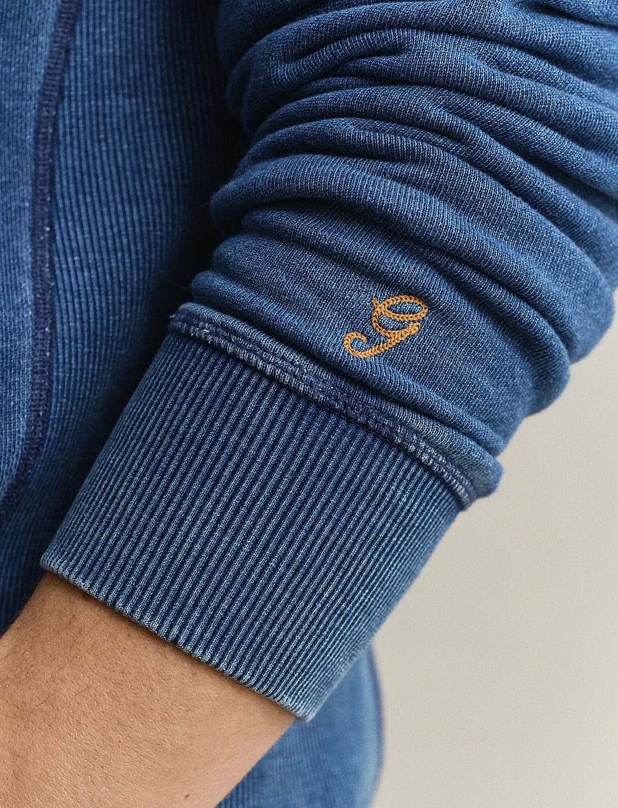 Gant - INDIGO C-NECK SWEAT - collegepaidat - indigo - 4