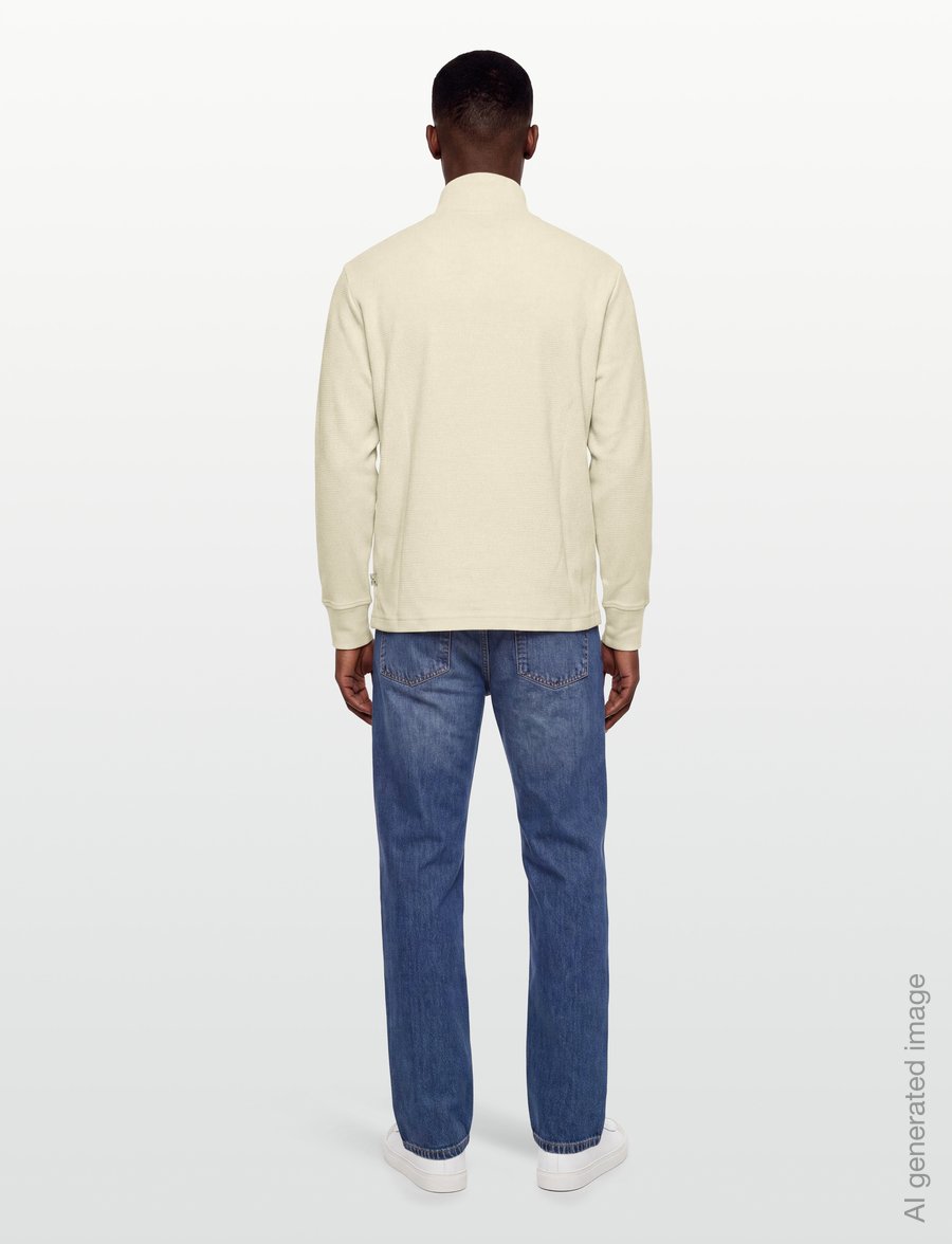 Gant - MICRO TEXTURE HALF-ZIP - pullover mit halbem reißverschluss - cream - 4