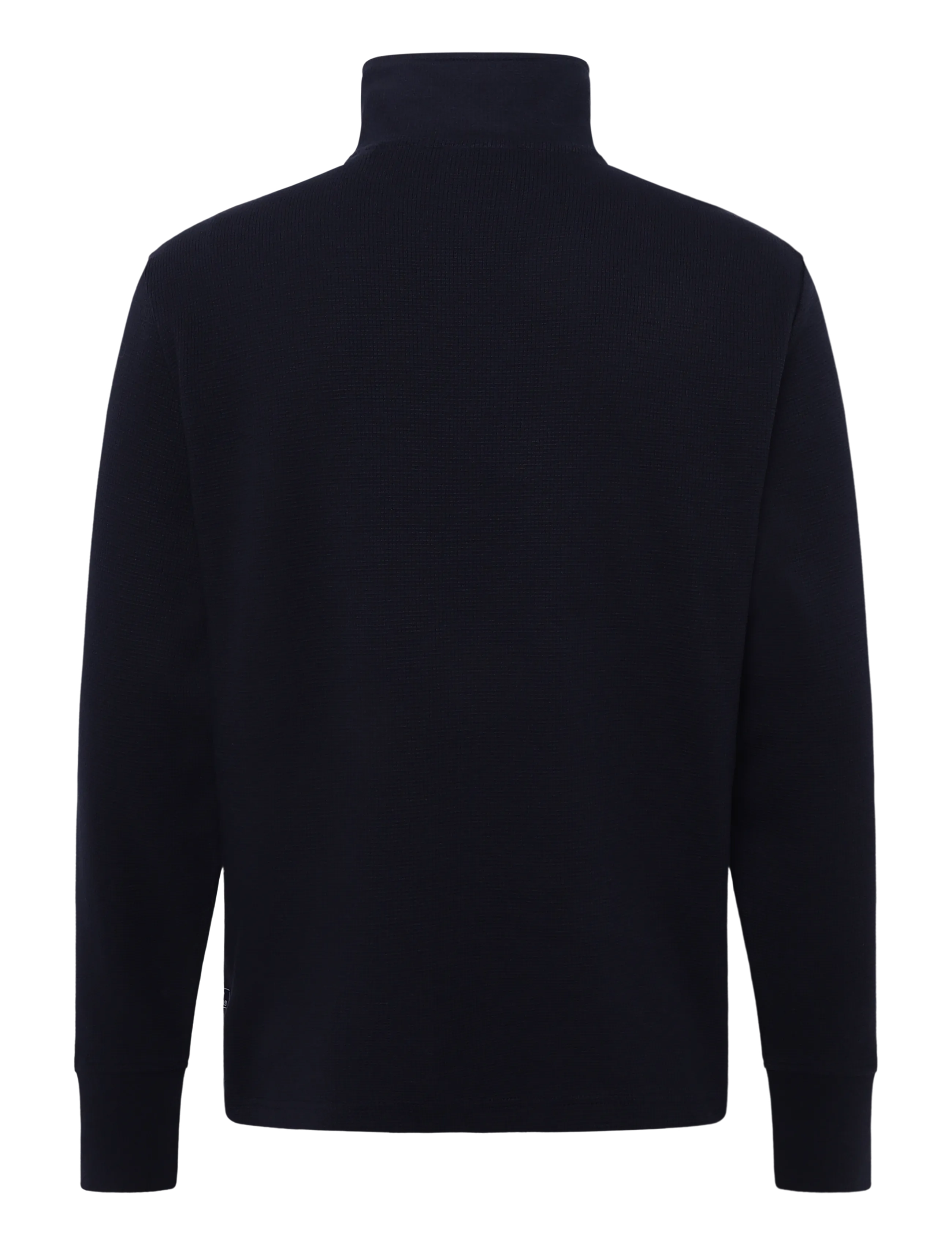 Gant - MICRO TEXTURE HALF-ZIP - poolpika lukuga džemprid - evening blue - 1