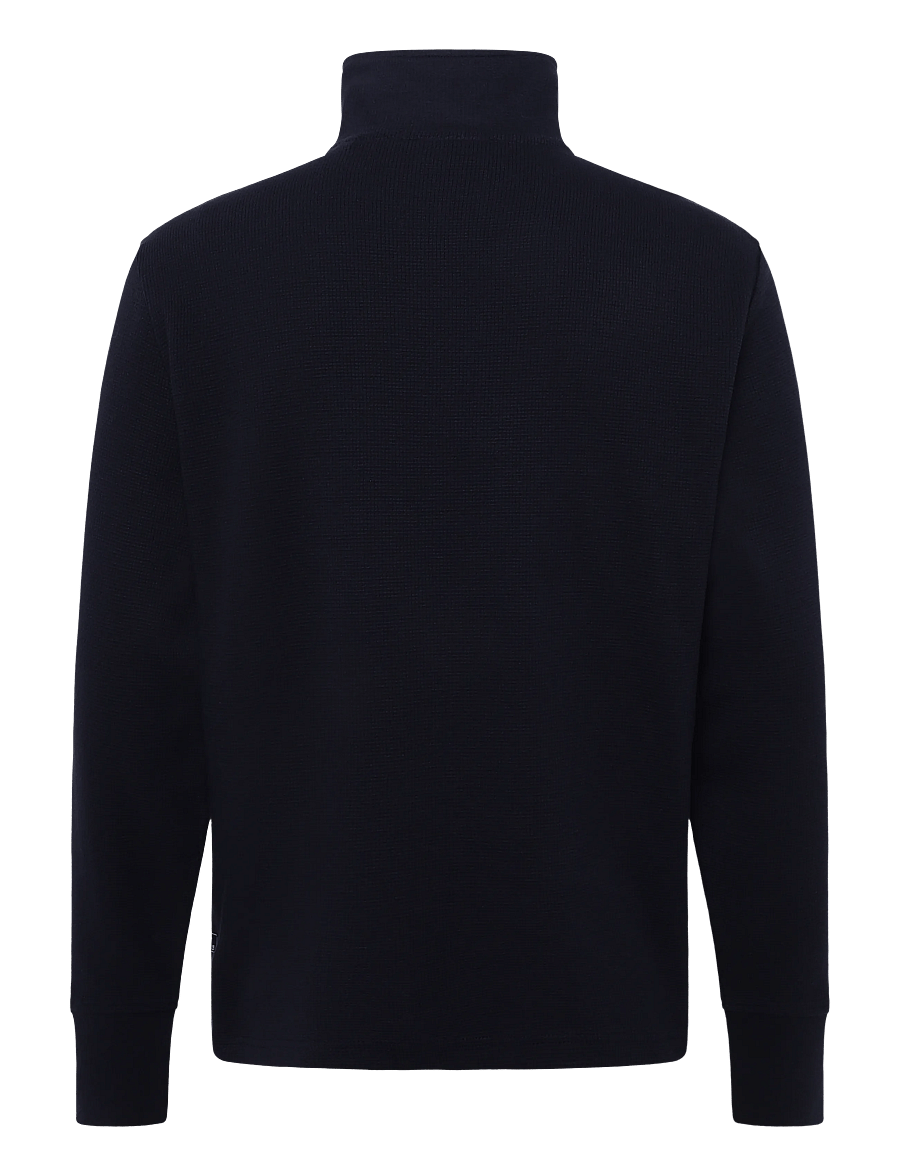 Gant - MICRO TEXTURE HALF-ZIP - halfzip strik - evening blue - 1