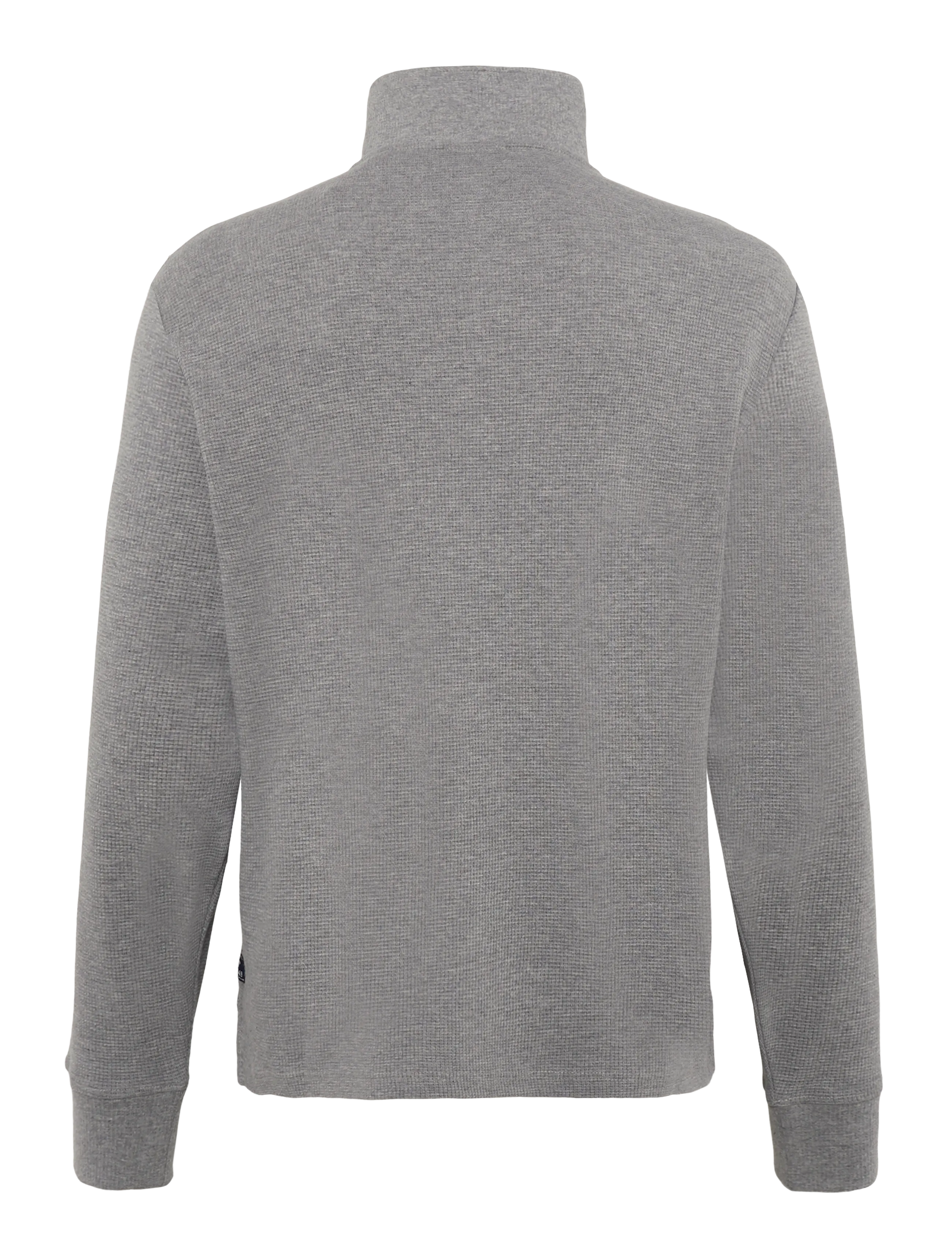 Gant - MICRO TEXTURE HALF-ZIP - pullover mit halbem reißverschluss - grey melange - 1