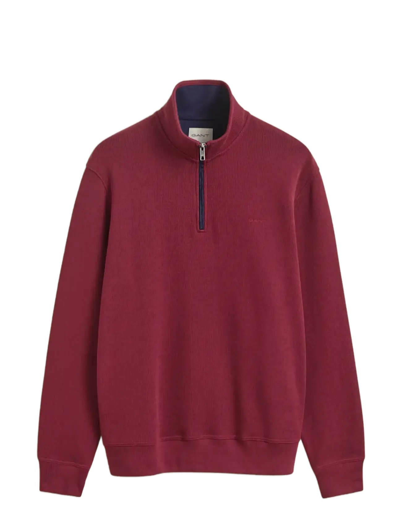 Gant - SACKER RIB HALF ZIP - shoppa efter tillfälle - deep grape wine - 1