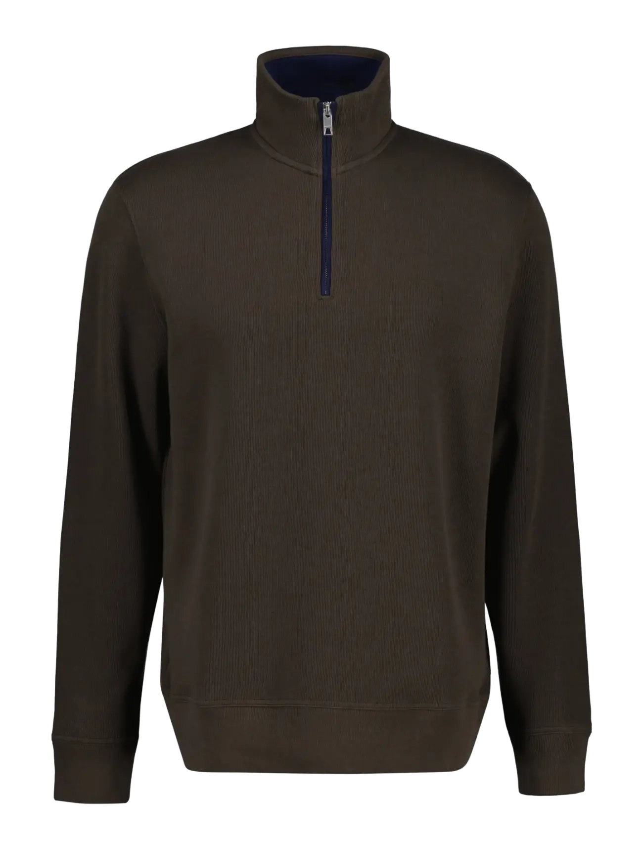 Gant SACKER RIB HALF ZIP - Streetstyle - SHADOW BROWN / brown