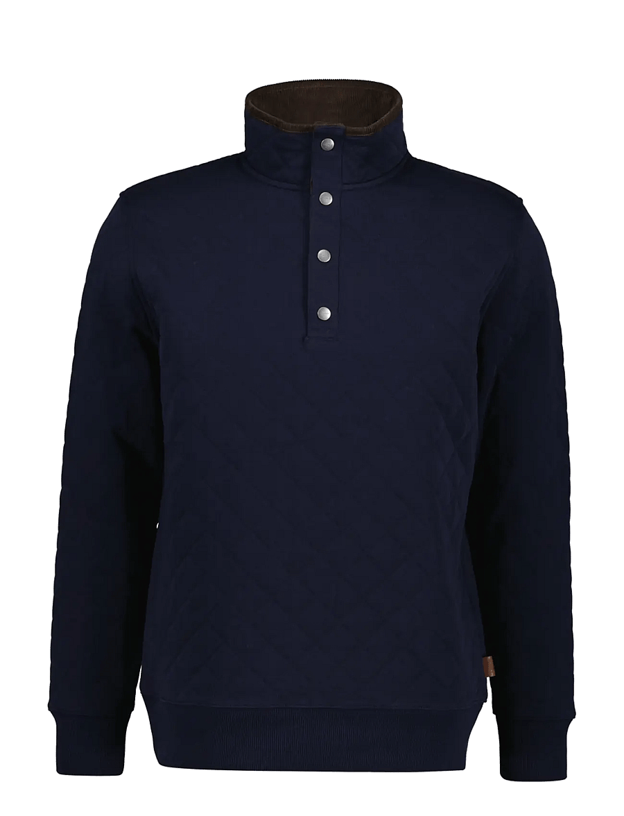 Gant - QUILTED SWEAT HALF ZIP - rullekraver - evening blue - 0