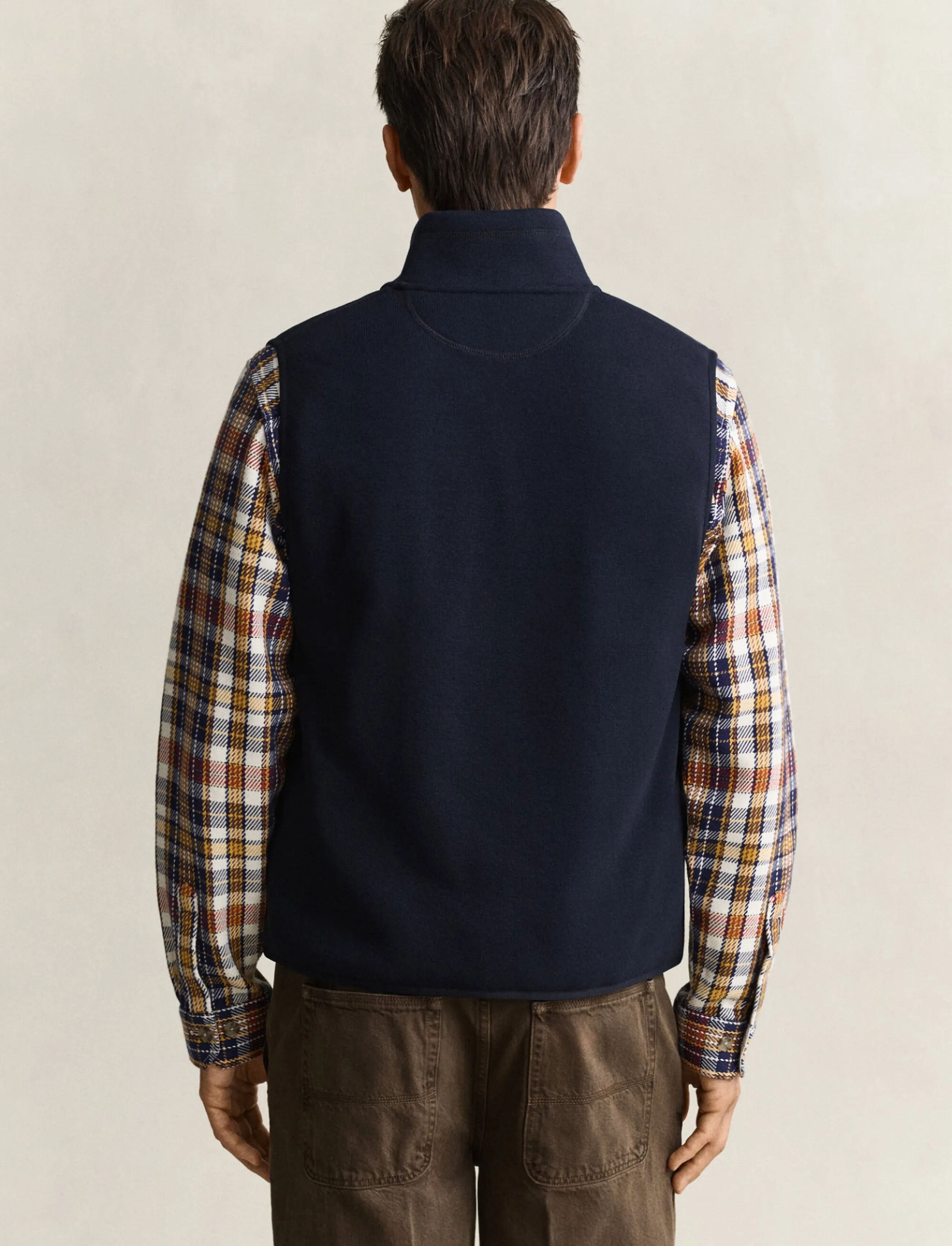 Gant - ZIPPED FLEECE VEST - västar - evening blue - 2