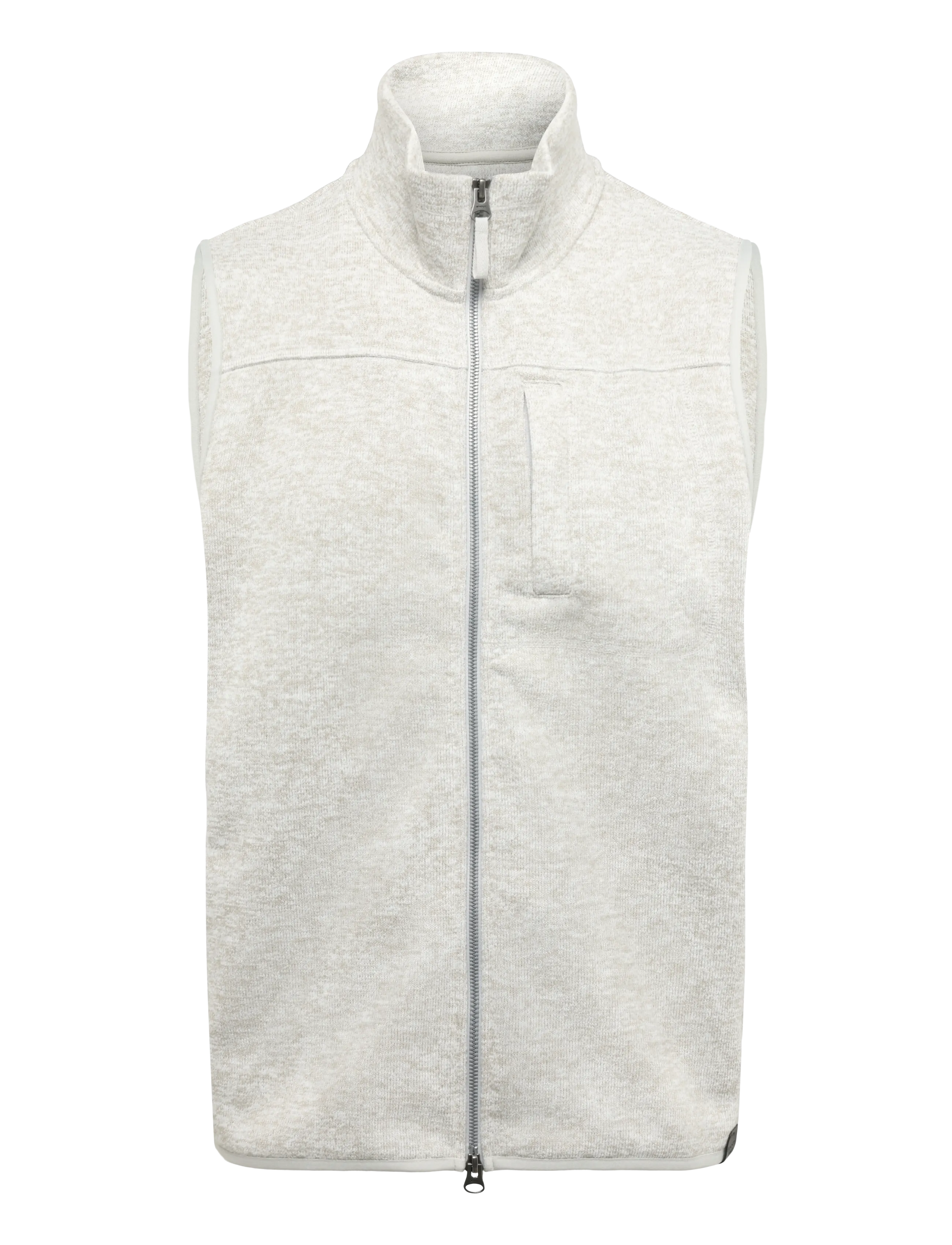 Gant - ZIPPED FLEECE VEST - westen - warm gray melange - 1