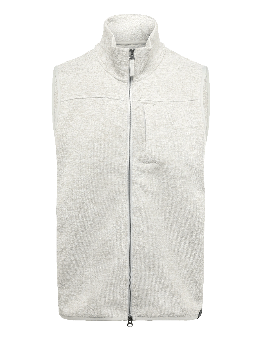 Gant - ZIPPED FLEECE VEST - westen - warm gray melange - 1