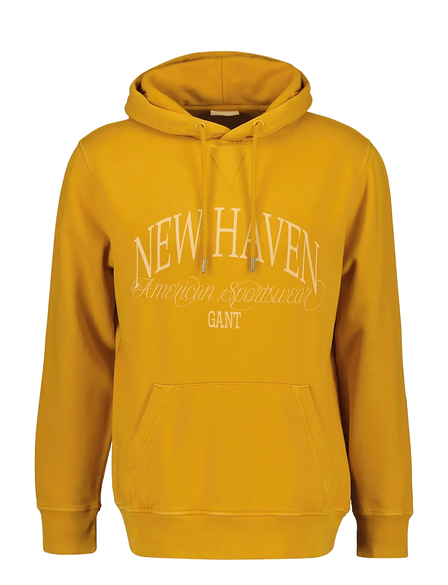 Gant - GRAPHIC HOODIE - hoodies - burnt yellow - 0