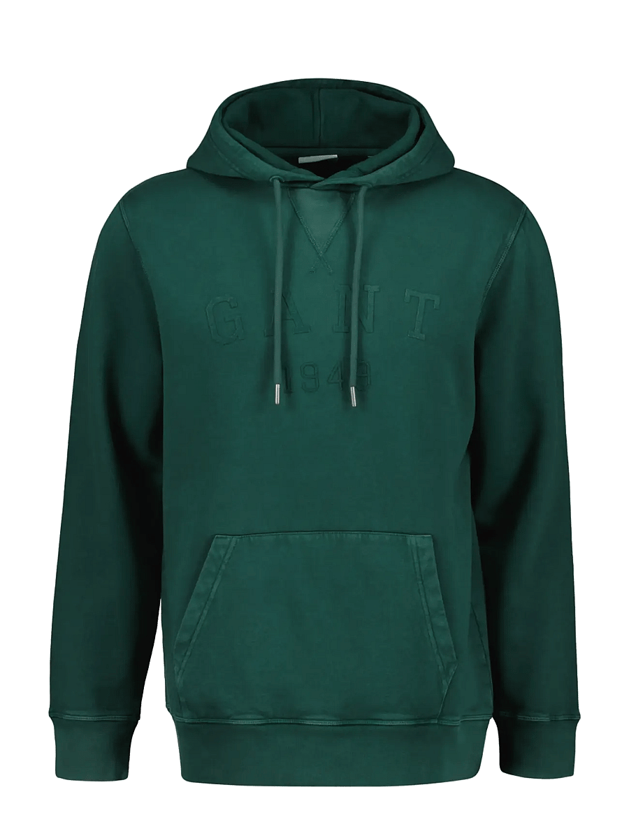 Gant - GRAPHIC HOODIE - dark emerald - 1