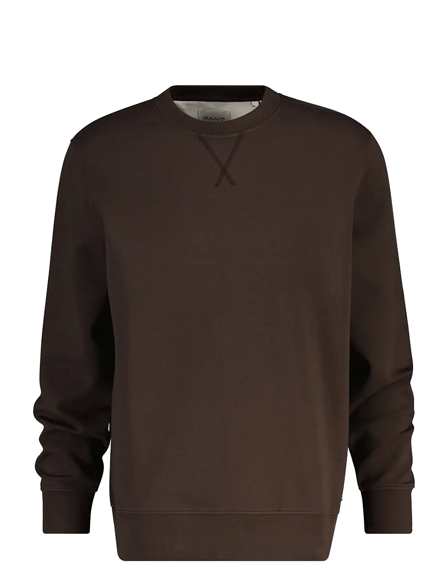 Gant - INTERLOCK SWEAT C-NECK - sweatshirts - black brown - 0