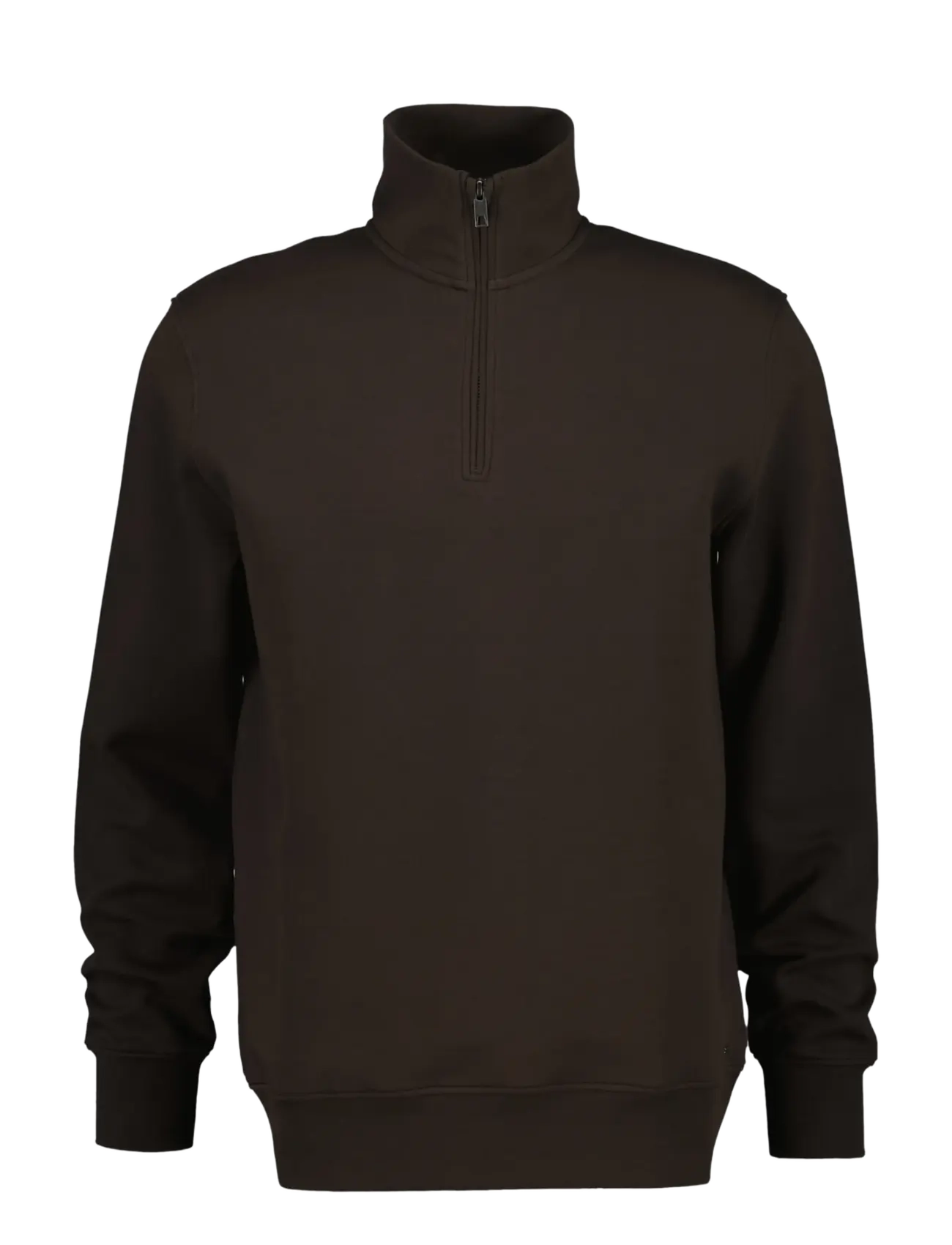 Gant INTERLOCK HALF ZIP - Nach Stil kaufen - BLACK BROWN / brown