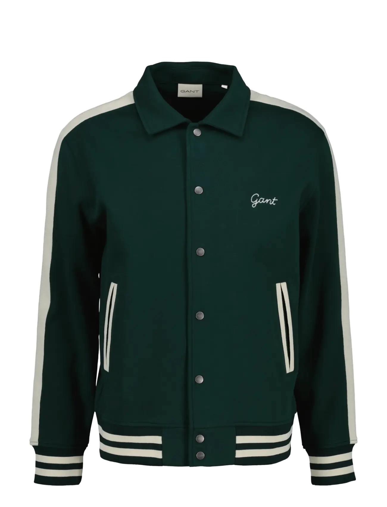 Gant - INTERLOCK BUTTONED JACKET - tartan green - 1
